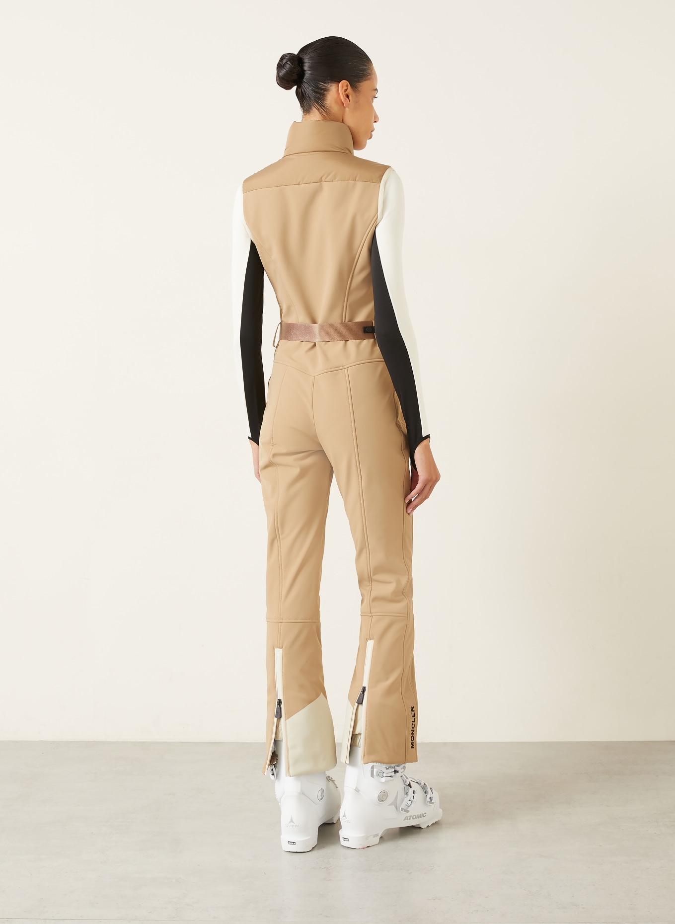 MONCLER GRENOBLE Ski-Overall: BEIGE / CAMEL