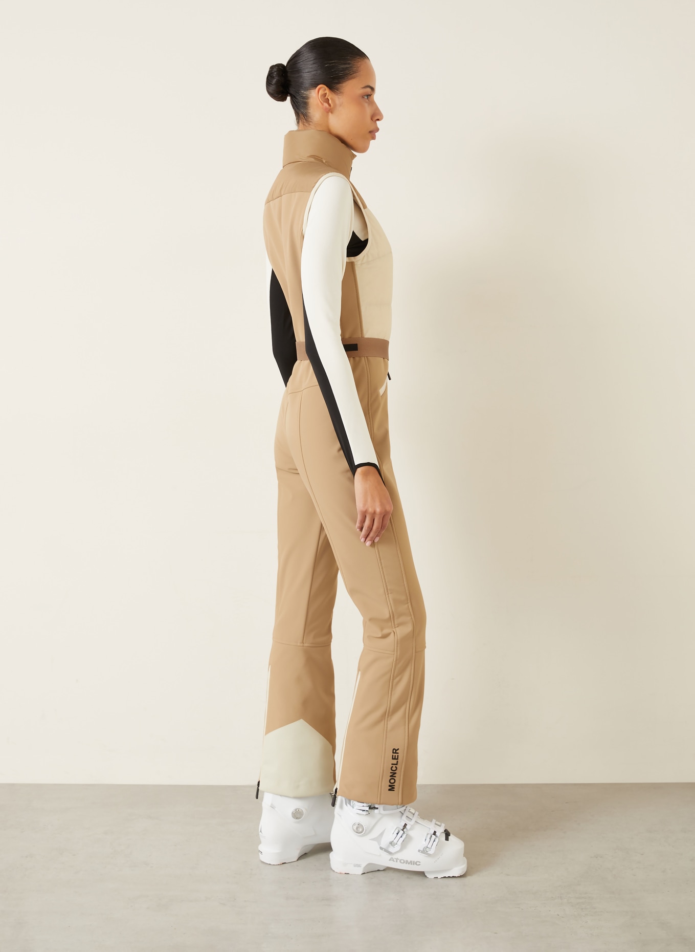 MONCLER GRENOBLE Ski-Overall: BEIGE / CAMEL