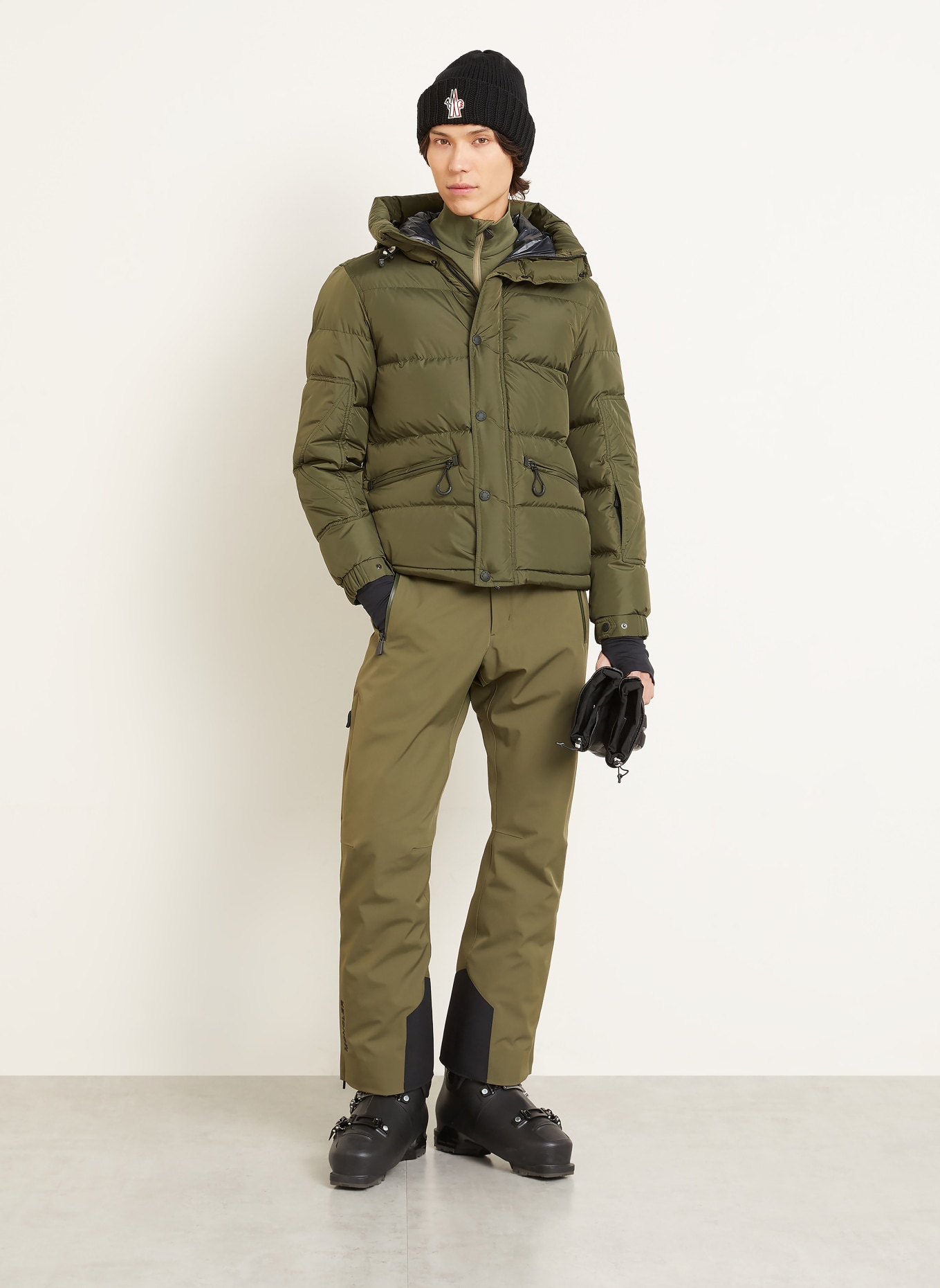 MONCLER GRENOBLE Daunen-Skijacke KASANKA: KHAKI