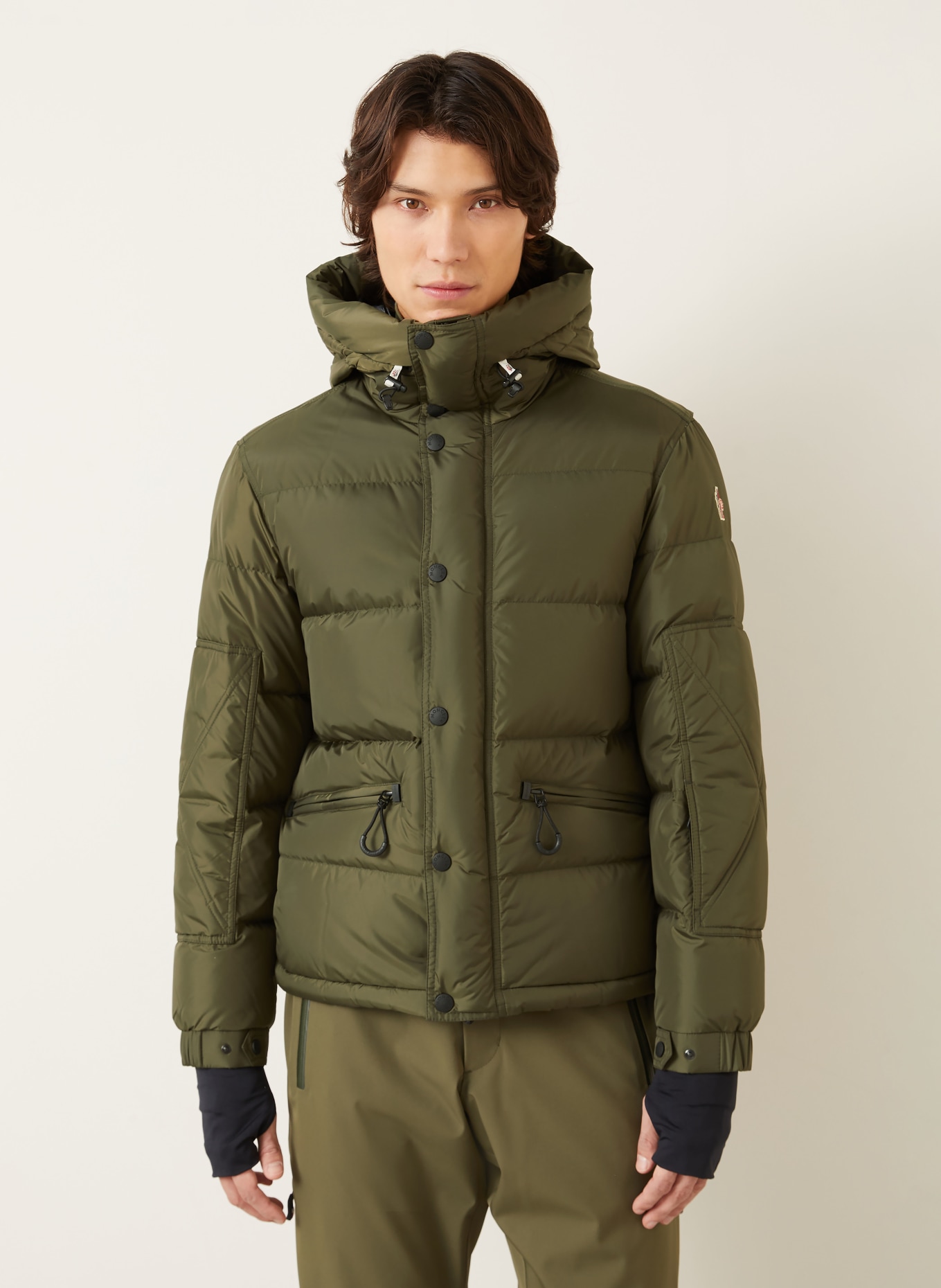 MONCLER GRENOBLE Daunen-Skijacke KASANKA: KHAKI