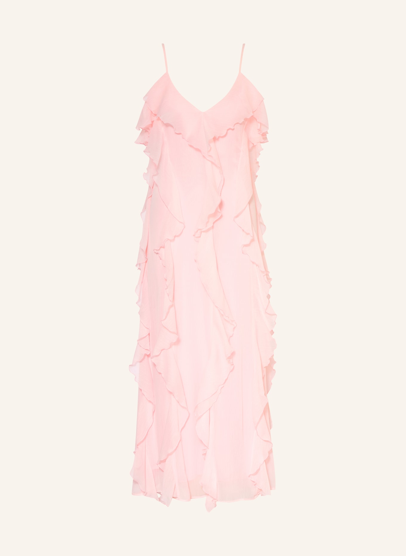 MRS & HUGS Dress with flounces: PINK