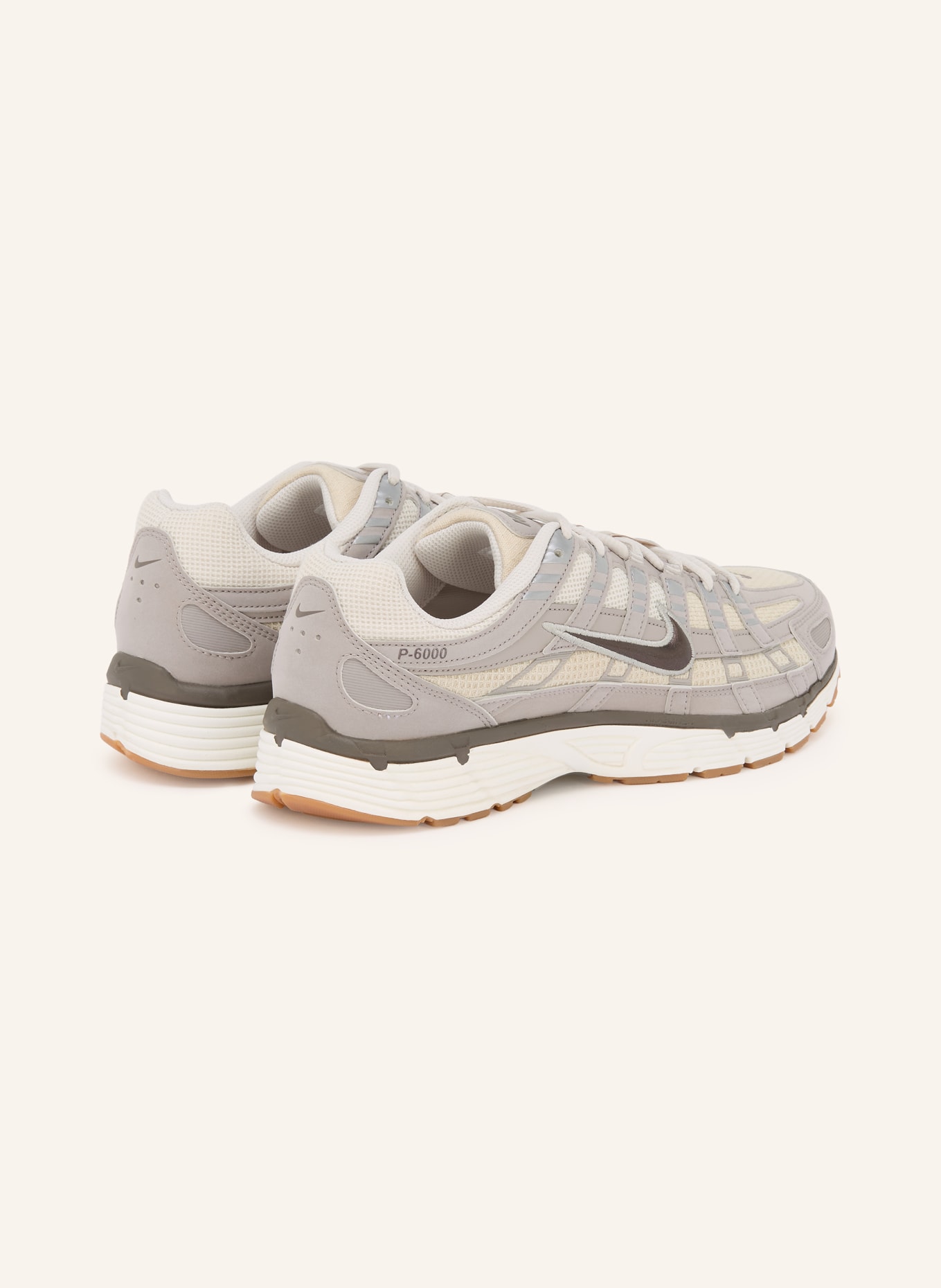 Nike Sneaker P-6000 SE: GRAU / ECRU / DUNKELGRAU