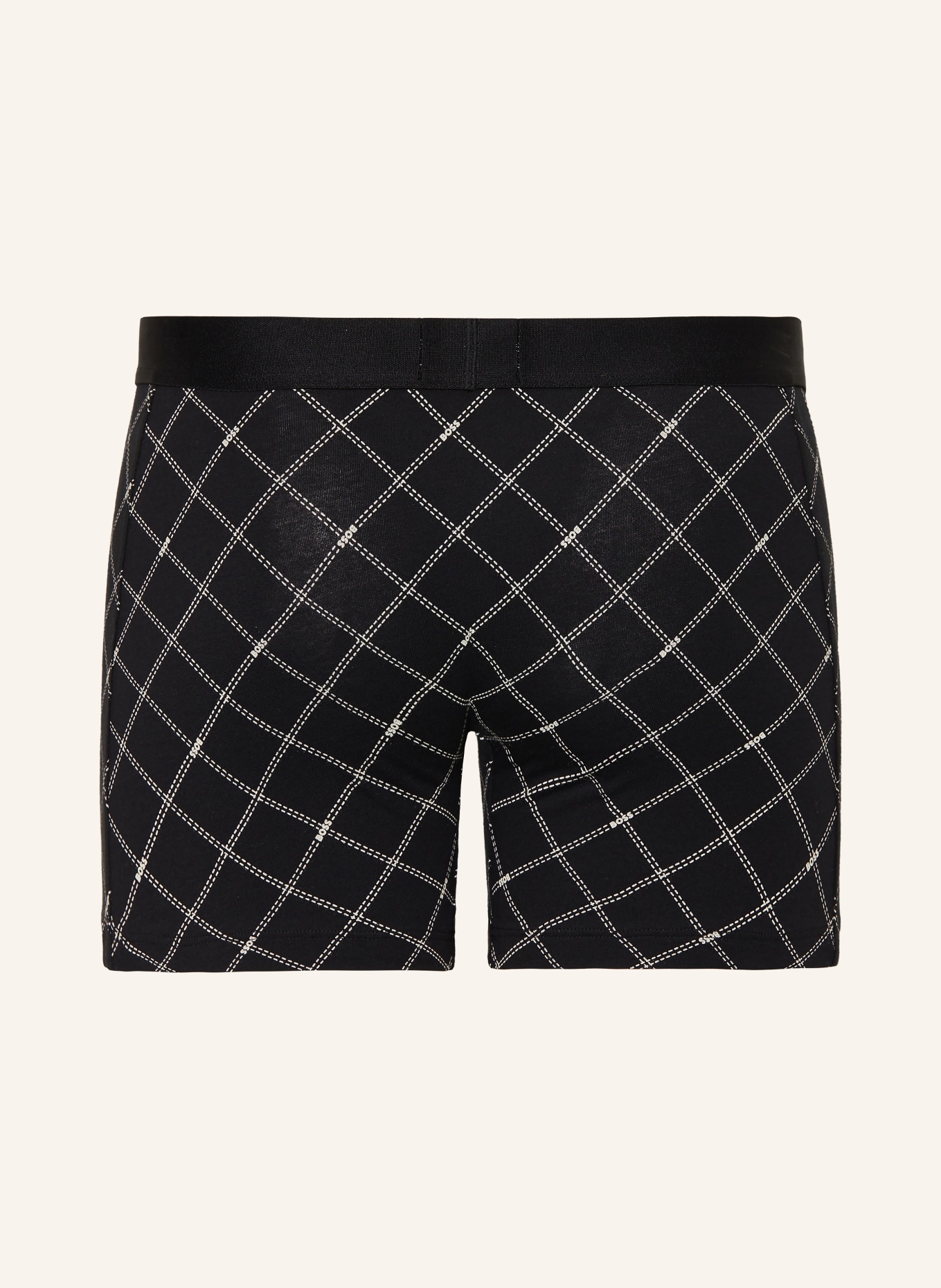 BOSS 3er-Pack Boxershorts ONE: SCHWARZ / CREME
