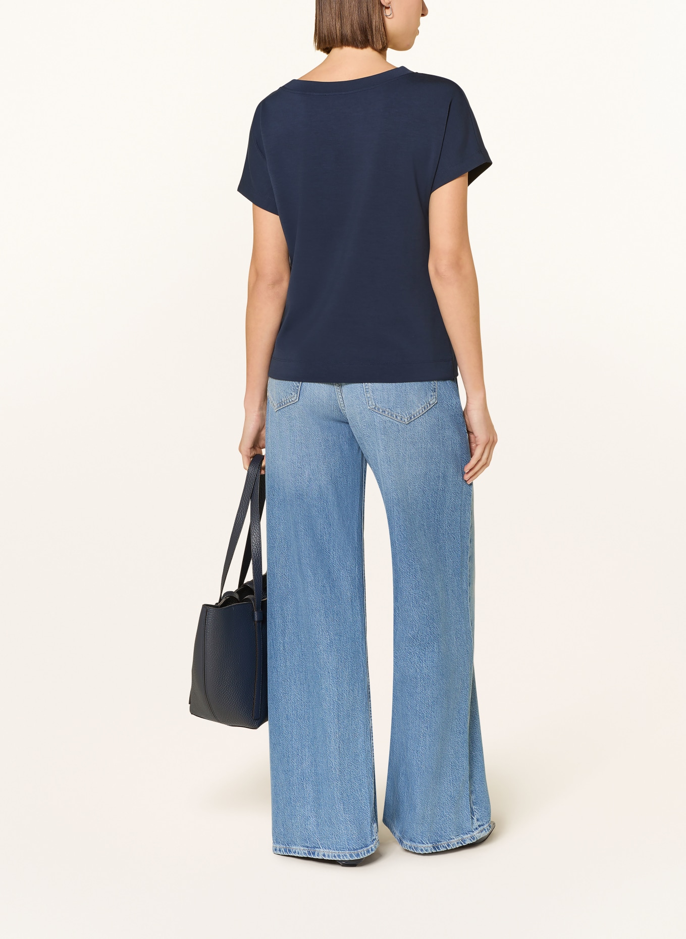monari T-shirt with gemstones: DARK BLUE
