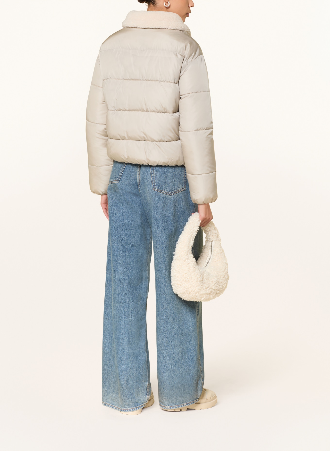 SAVE THE DUCK Steppjacke HONEY im Materialmix: BEIGE