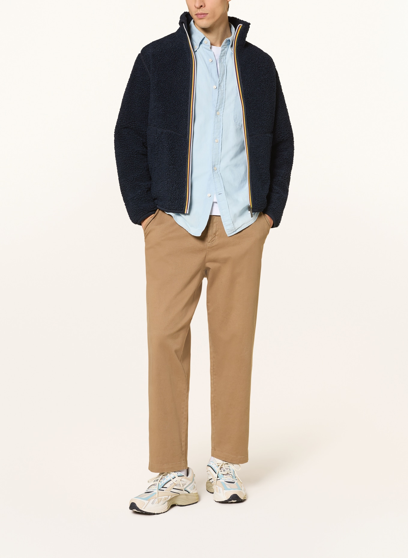 K-WAY Kurtka z polaru PASCAL SHERPA POLAR DOUBLE dwustronna: GRANATOWY