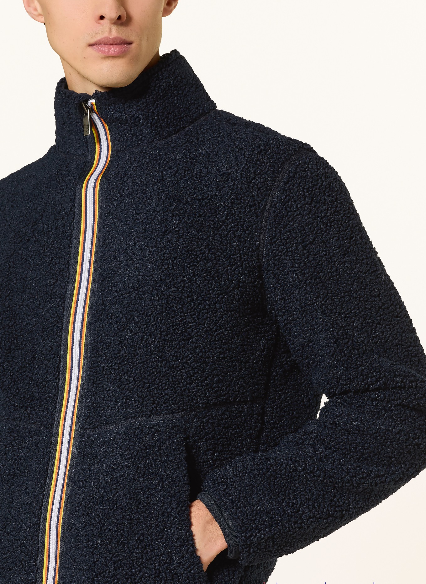 K-WAY Kurtka z polaru PASCAL SHERPA POLAR DOUBLE dwustronna: GRANATOWY