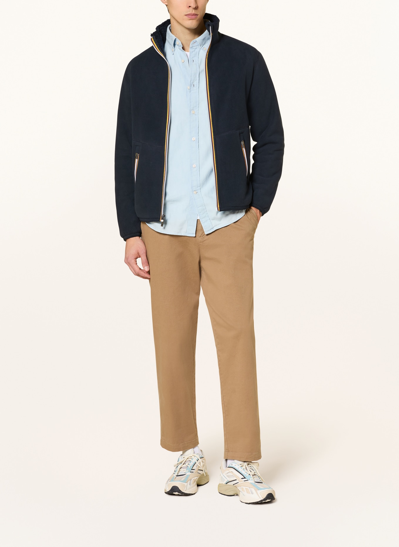 K-WAY Kurtka z polaru PASCAL SHERPA POLAR DOUBLE dwustronna: GRANATOWY