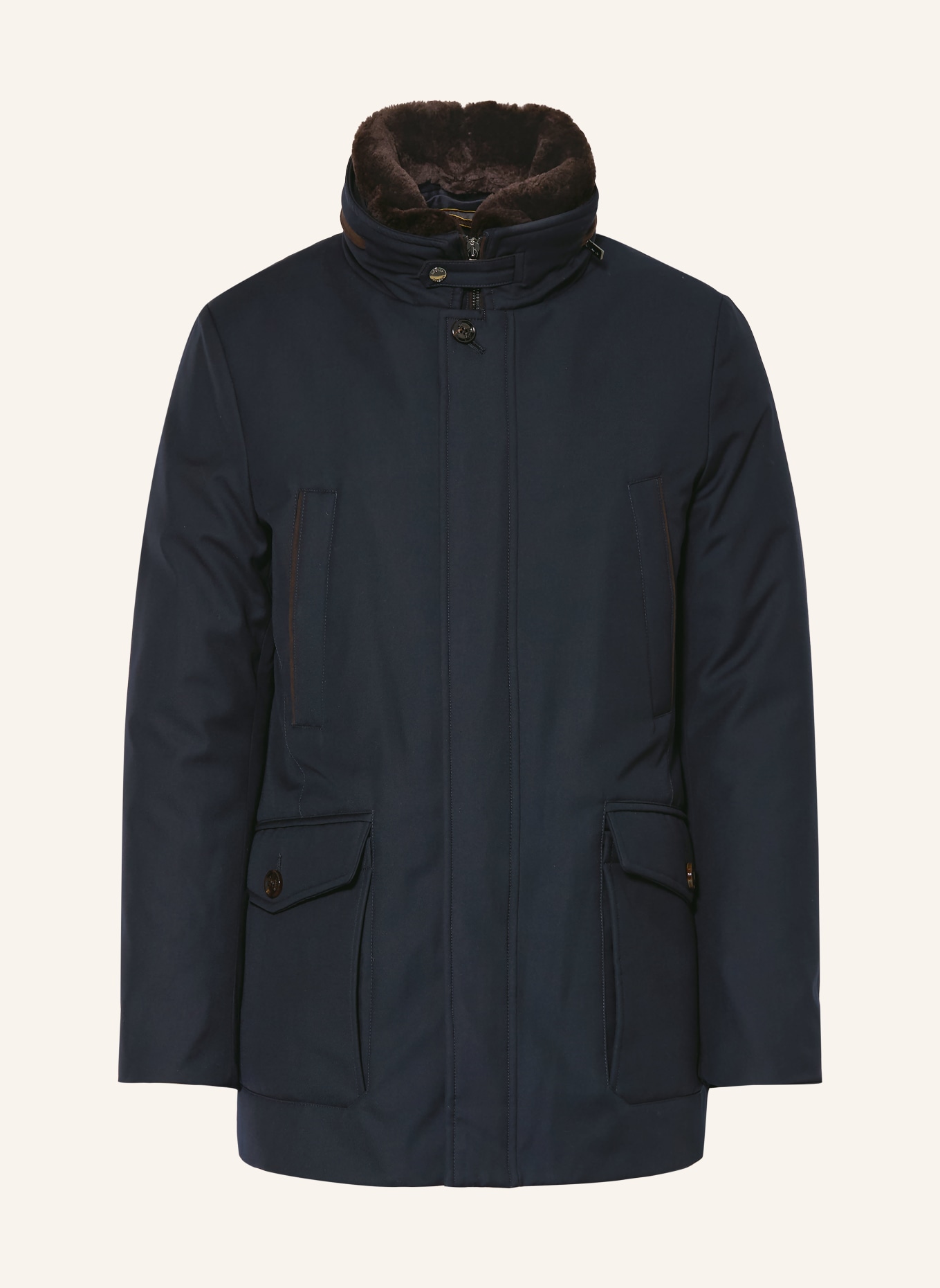 MOORER Parka: DUNKELBLAU