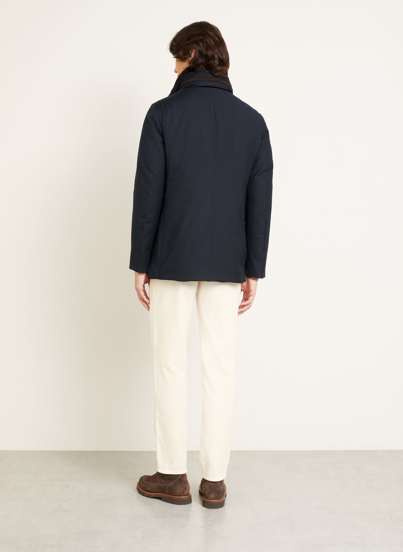 MOORER Parka: DUNKELBLAU