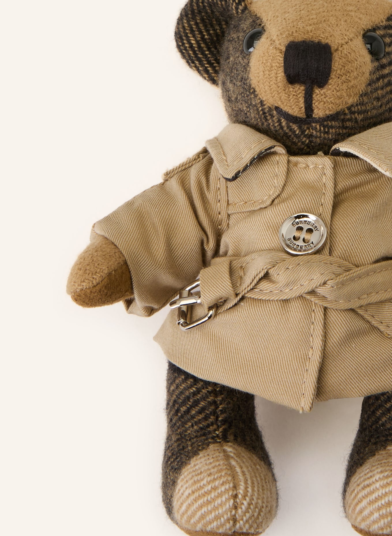 BURBERRY Schlüsselanhänger: BEIGE / DUNKELBRAUN / SCHWARZ