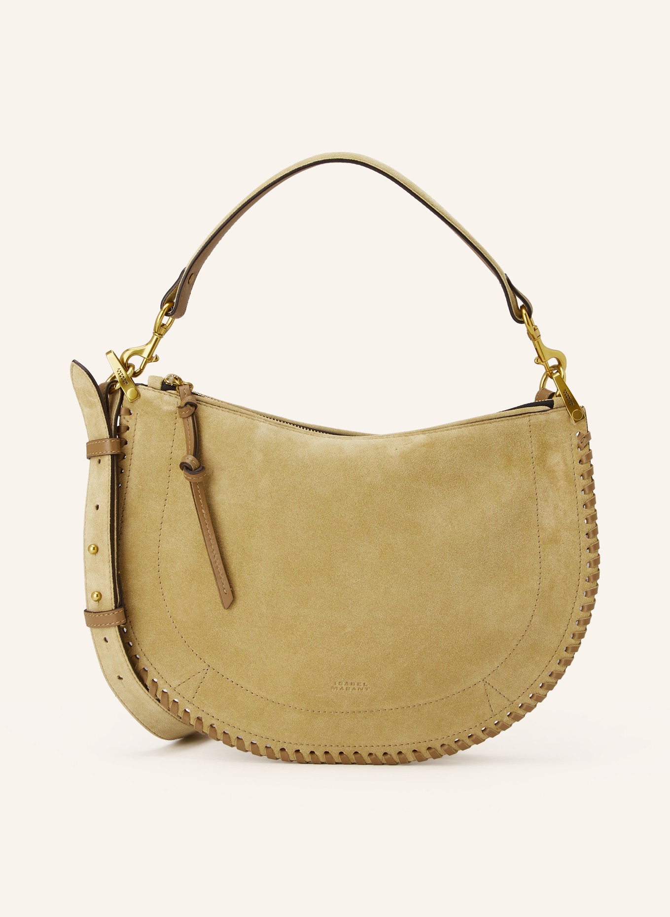 ISABEL MARANT Umhängetasche OSKAN: BEIGE / GOLD