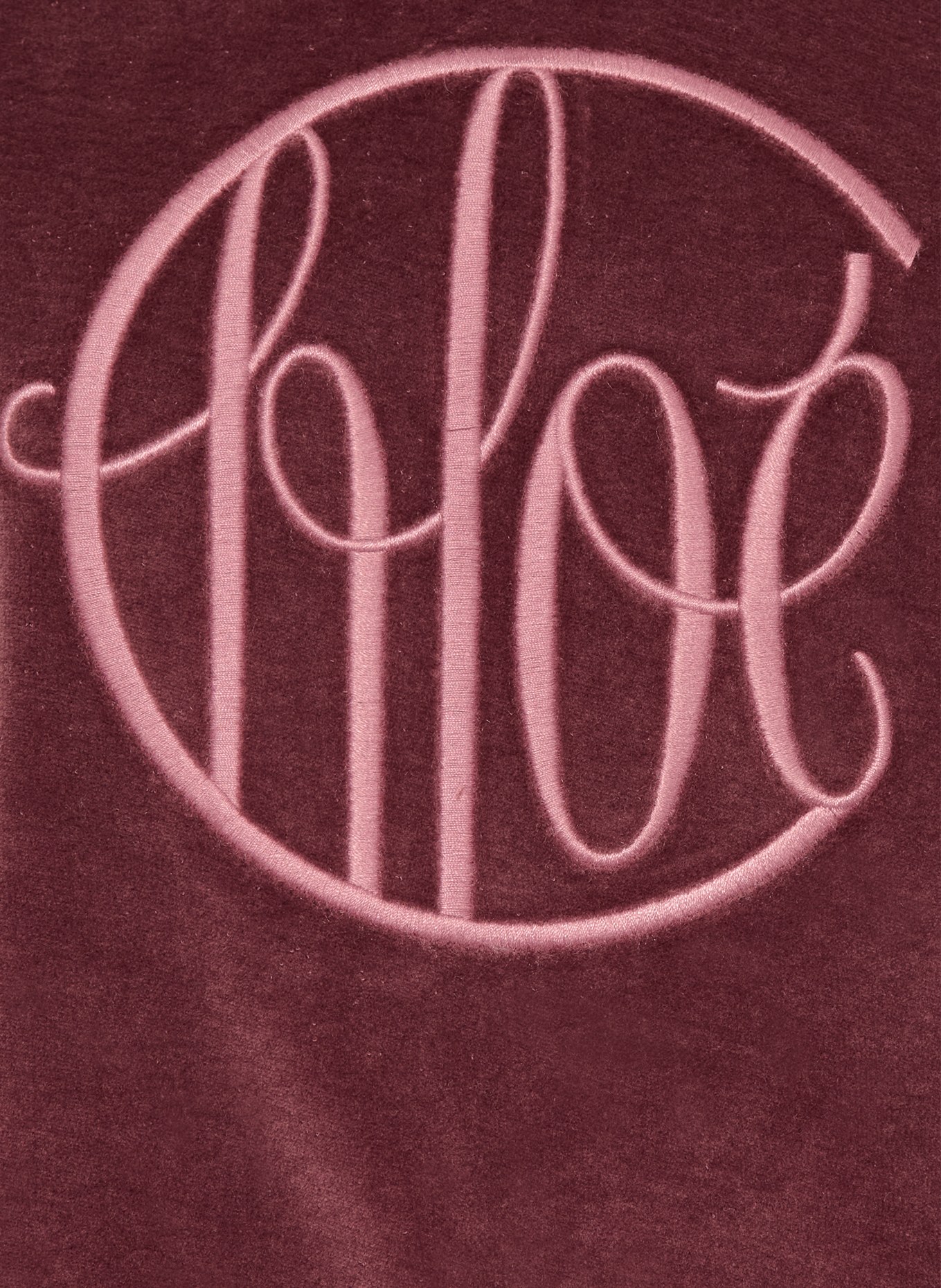 Chloé Nickishirt: DUNKELROT