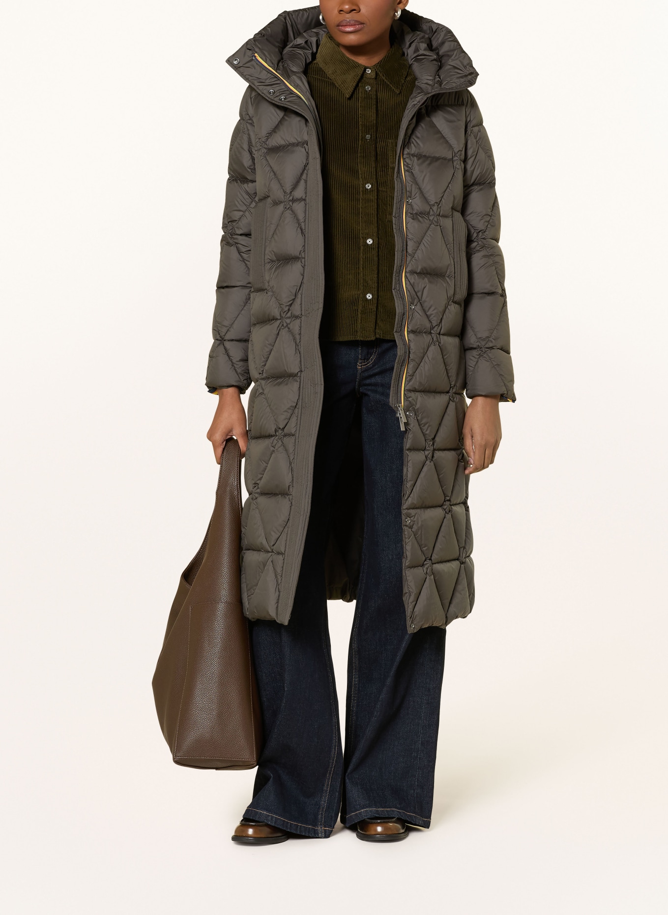 K-WAY RUENNE down coat: OLIVE