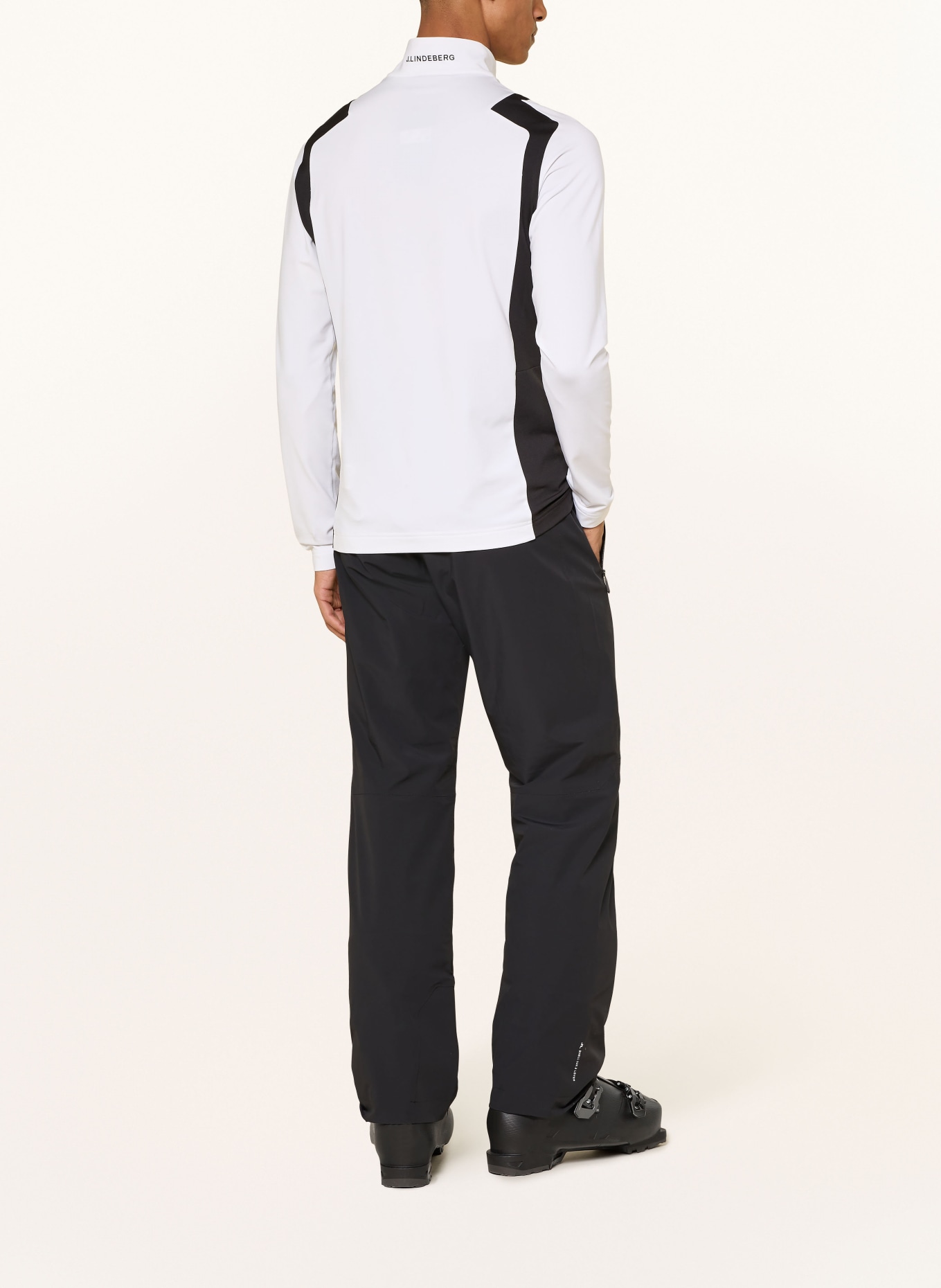 J.LINDEBERG Midlayer: WEISS / SCHWARZ