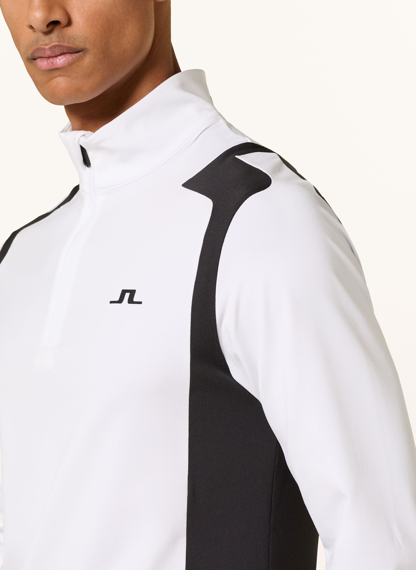 J.LINDEBERG Midlayer: WEISS / SCHWARZ