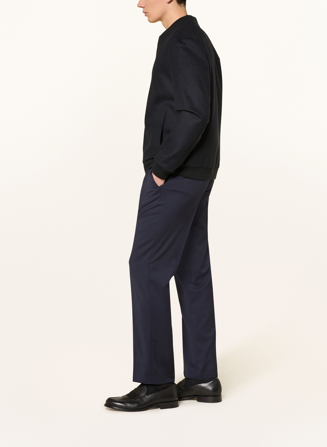 HILTL Hose Regular Fit: DUNKELBLAU