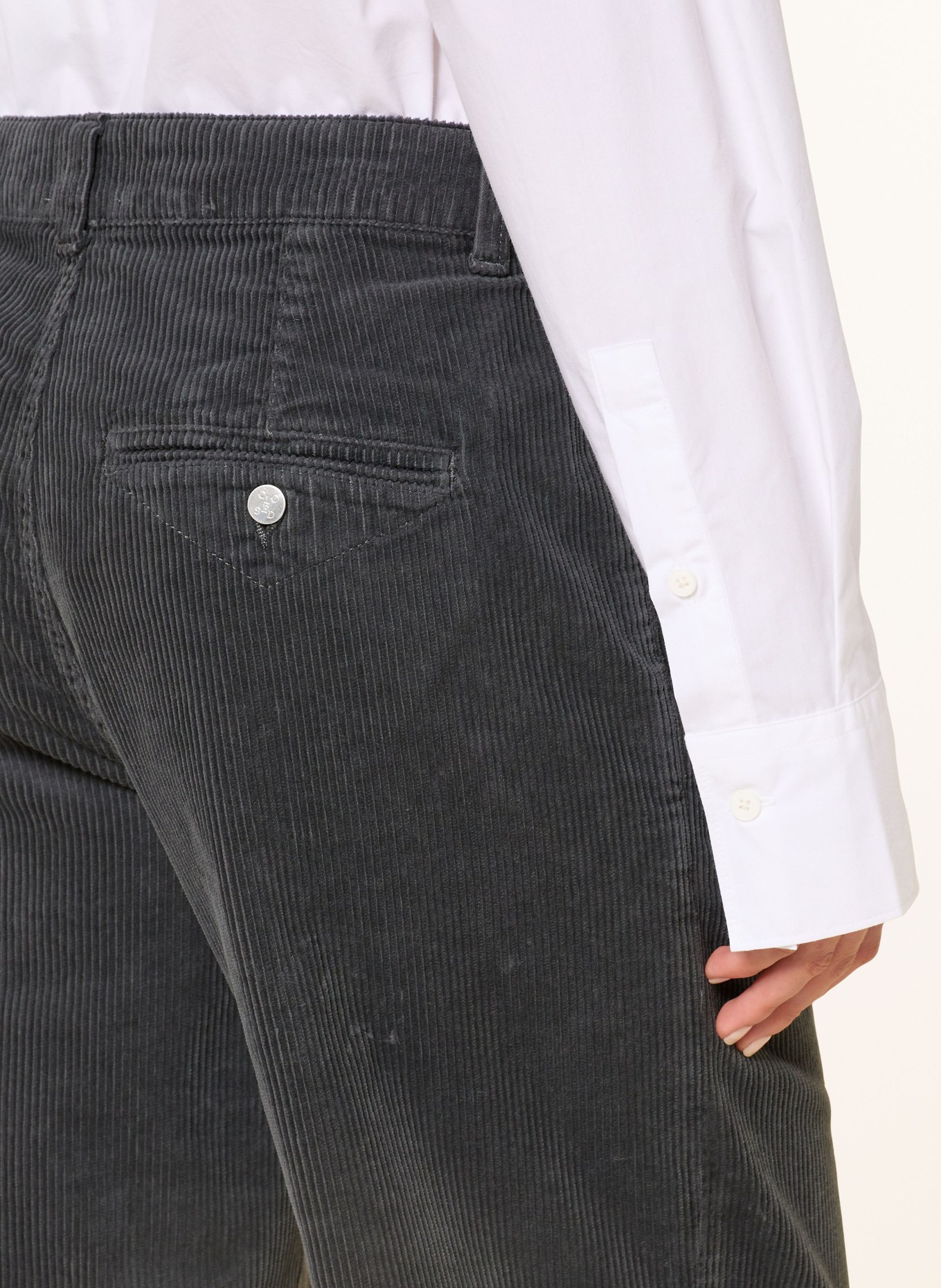 CLOSED Cordhose JURDY: DUNKELGRAU