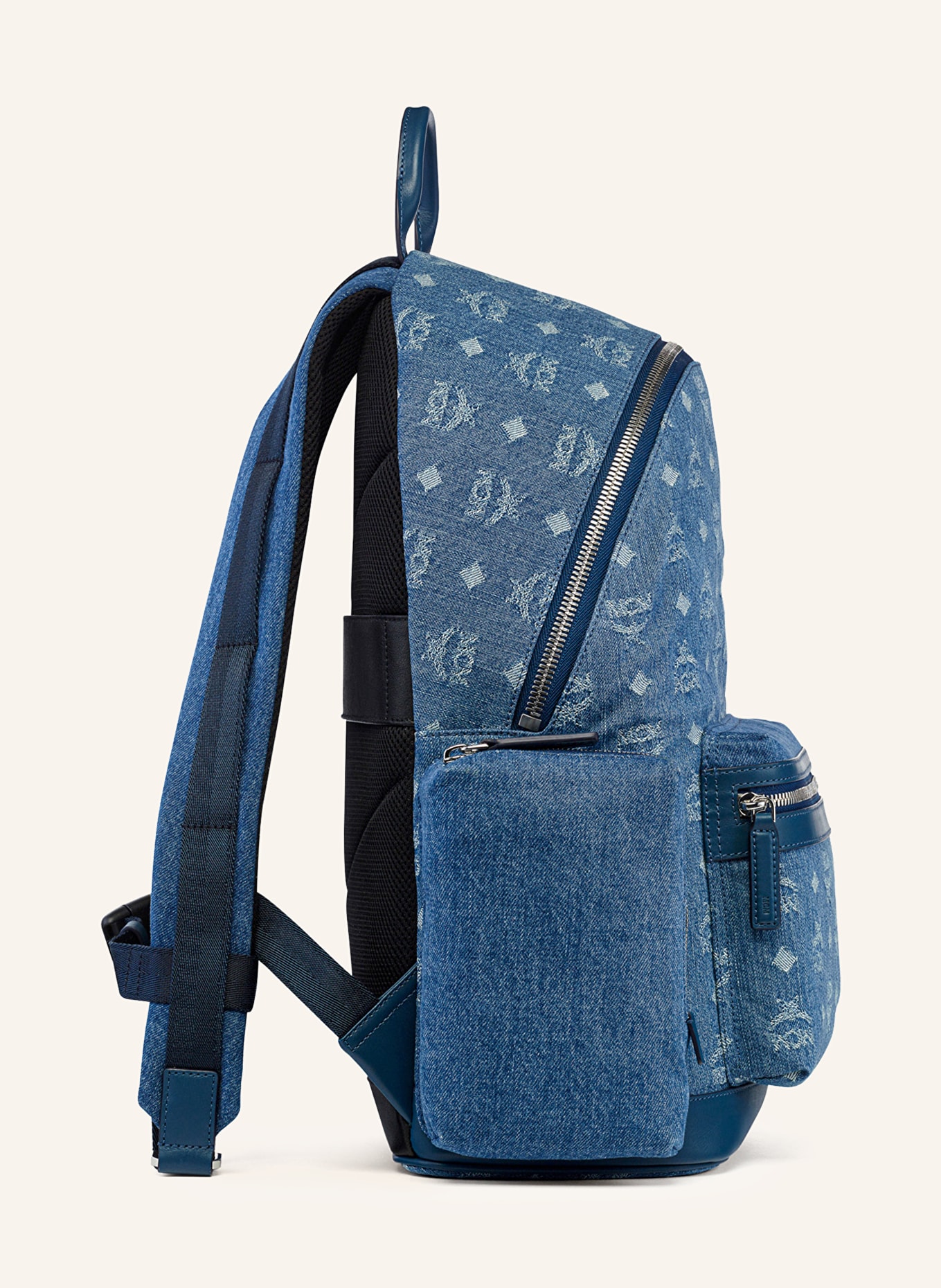 MCM Backpack STARK MEDIUM: DARK BLUE / BLUE