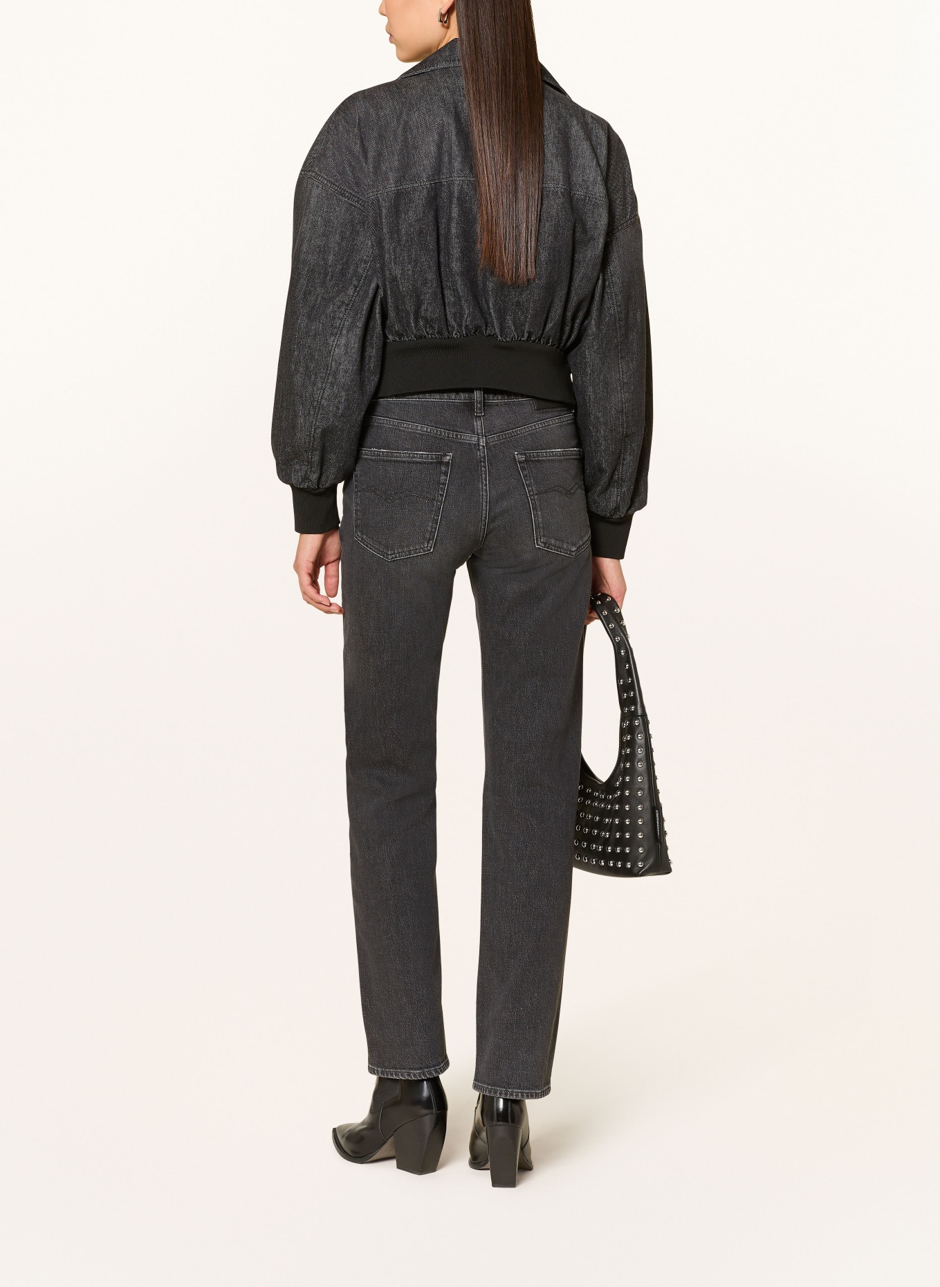 REPLAY Jeansy straight AKEME: 097 DARK GREY