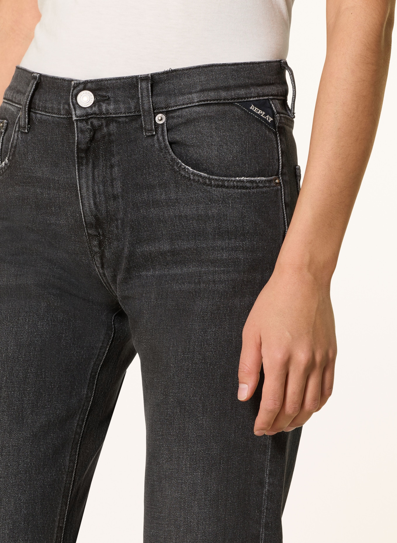 REPLAY Jeansy straight AKEME: 097 DARK GREY