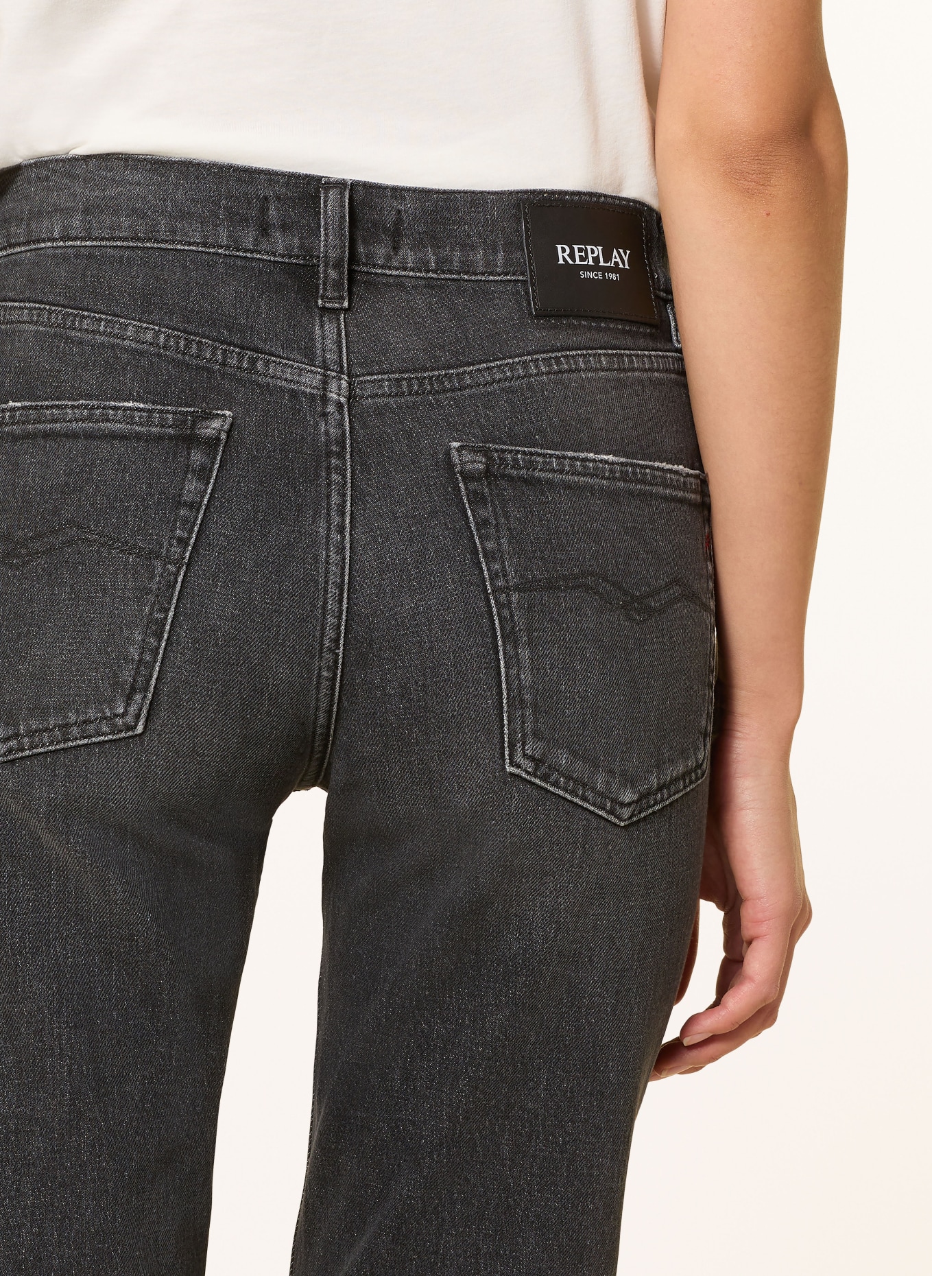 REPLAY Jeansy straight AKEME: 097 DARK GREY