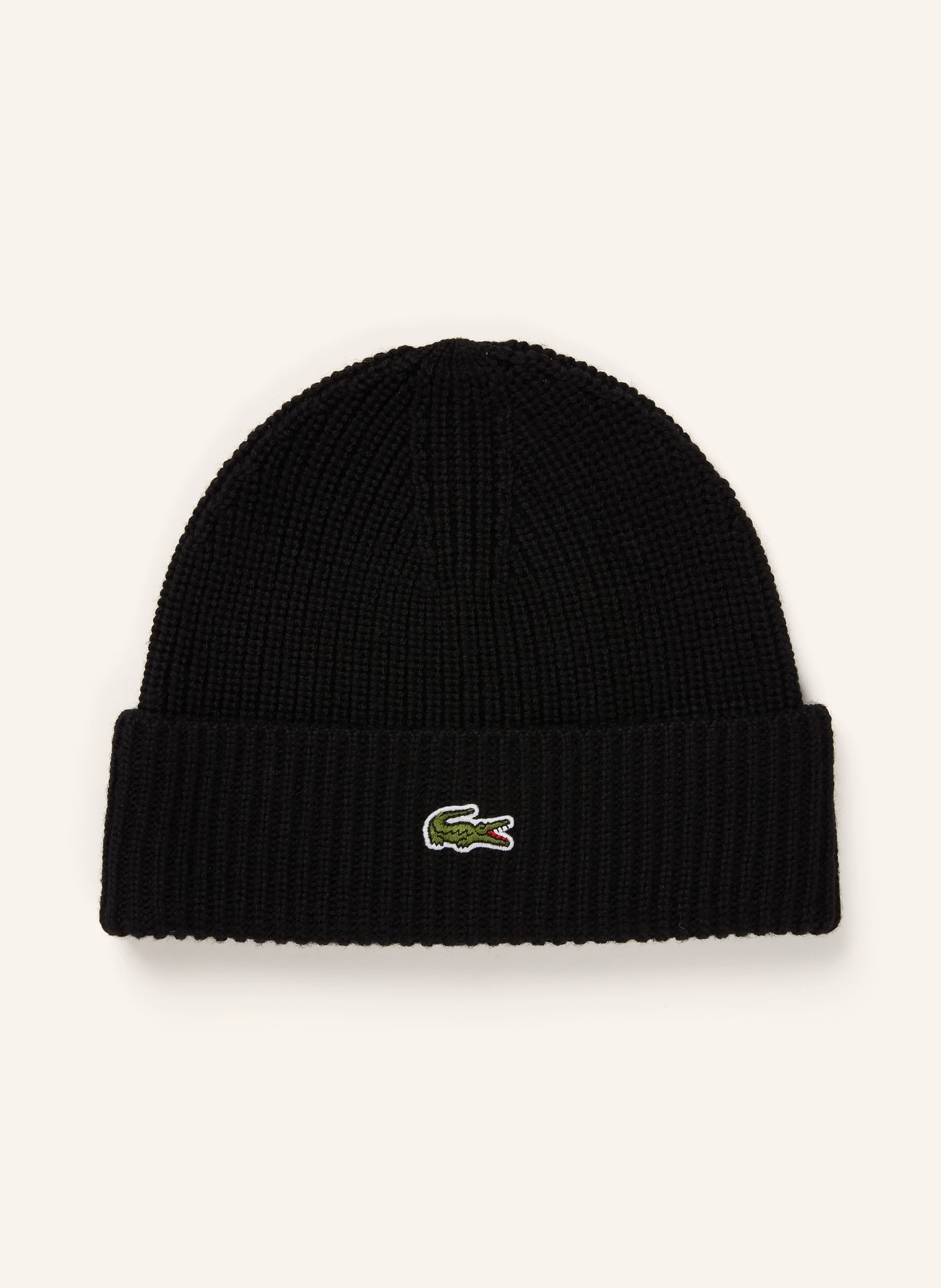 LACOSTE čepice: ČERNÁ