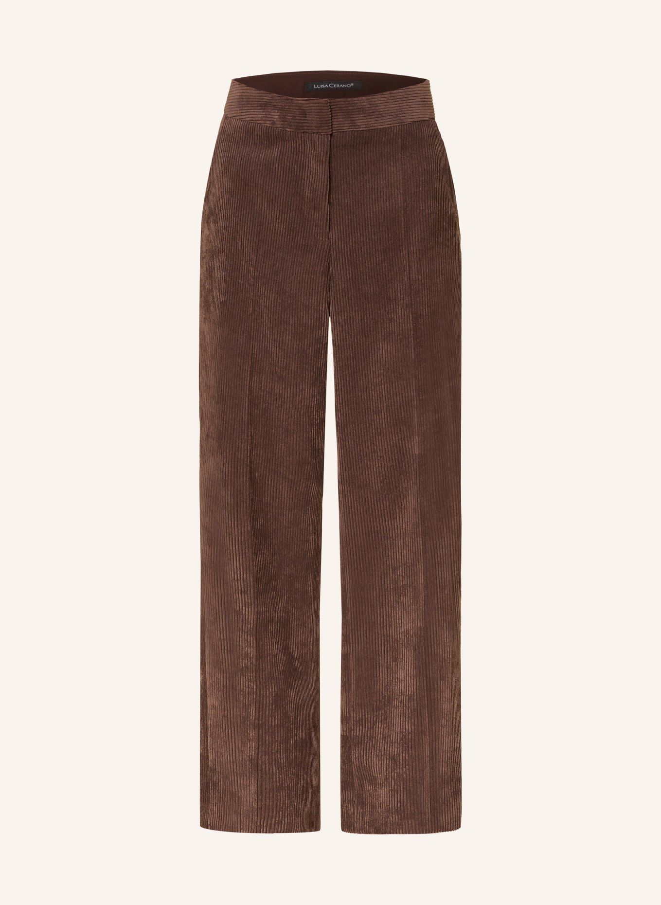LUISA CERANO 7/8-Hose aus Cord: DUNKELBRAUN