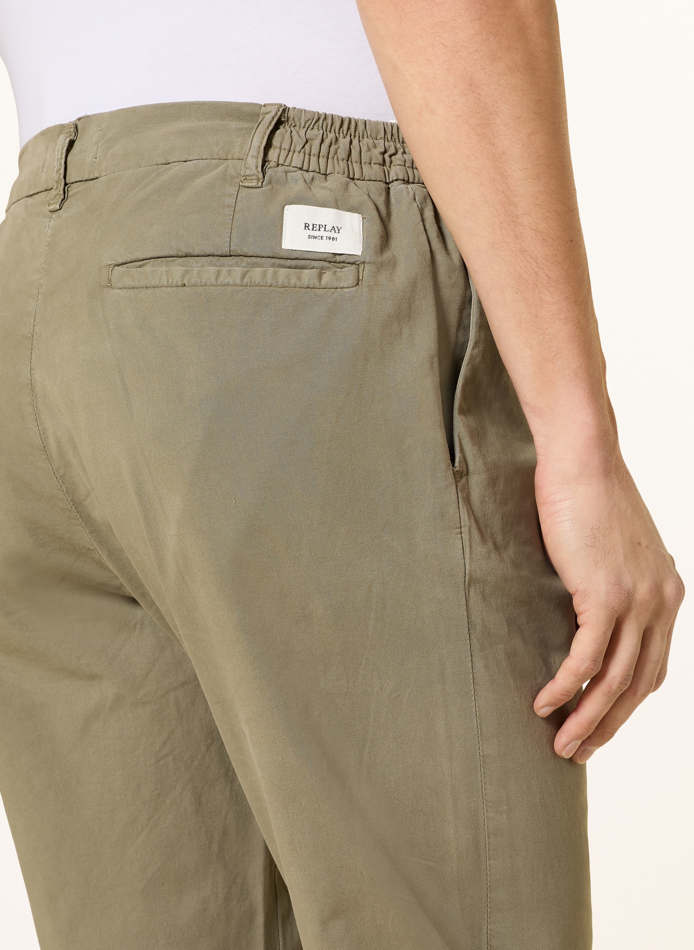 REPLAY Chino Regular Fit: KHAKI