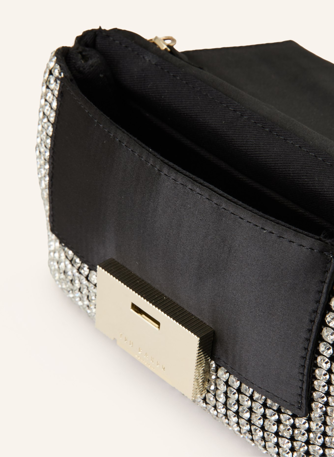 TED BAKER Umhängetasche GLITERS mit Schmucksteinen: SILBER