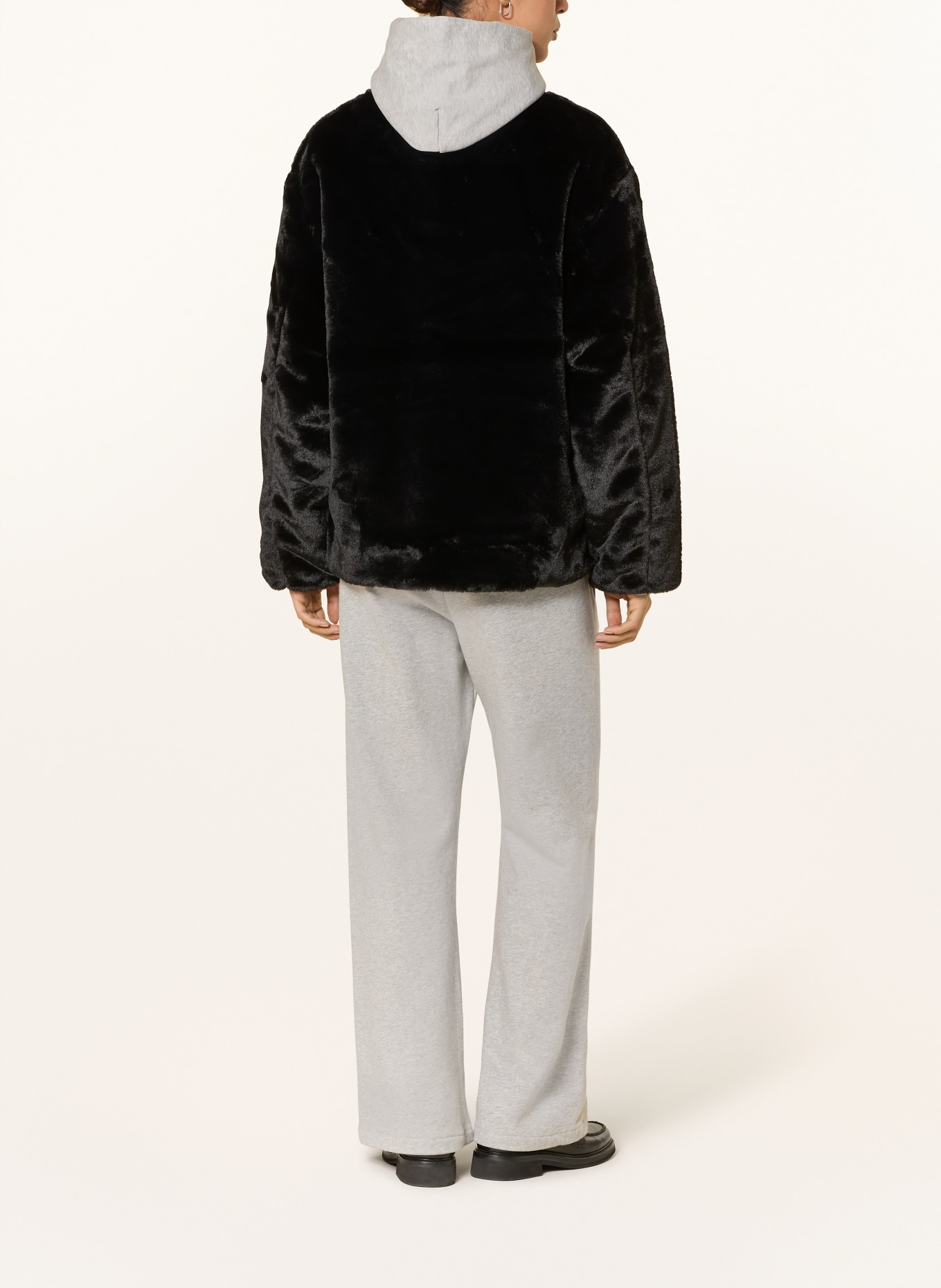 carhartt WIP Kunstfell-Jacke OLNEY: SCHWARZ