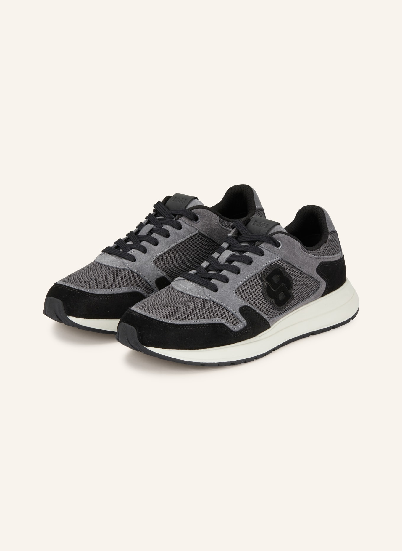BOSS Sneaker VINSTON: DUNKELGRAU / SCHWARZ