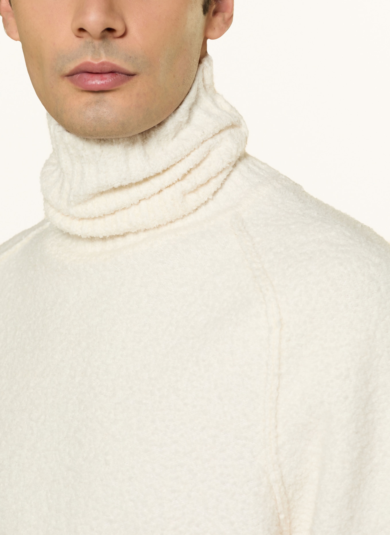 HUGO Rollkragenpullover SAN RUDI: ECRU