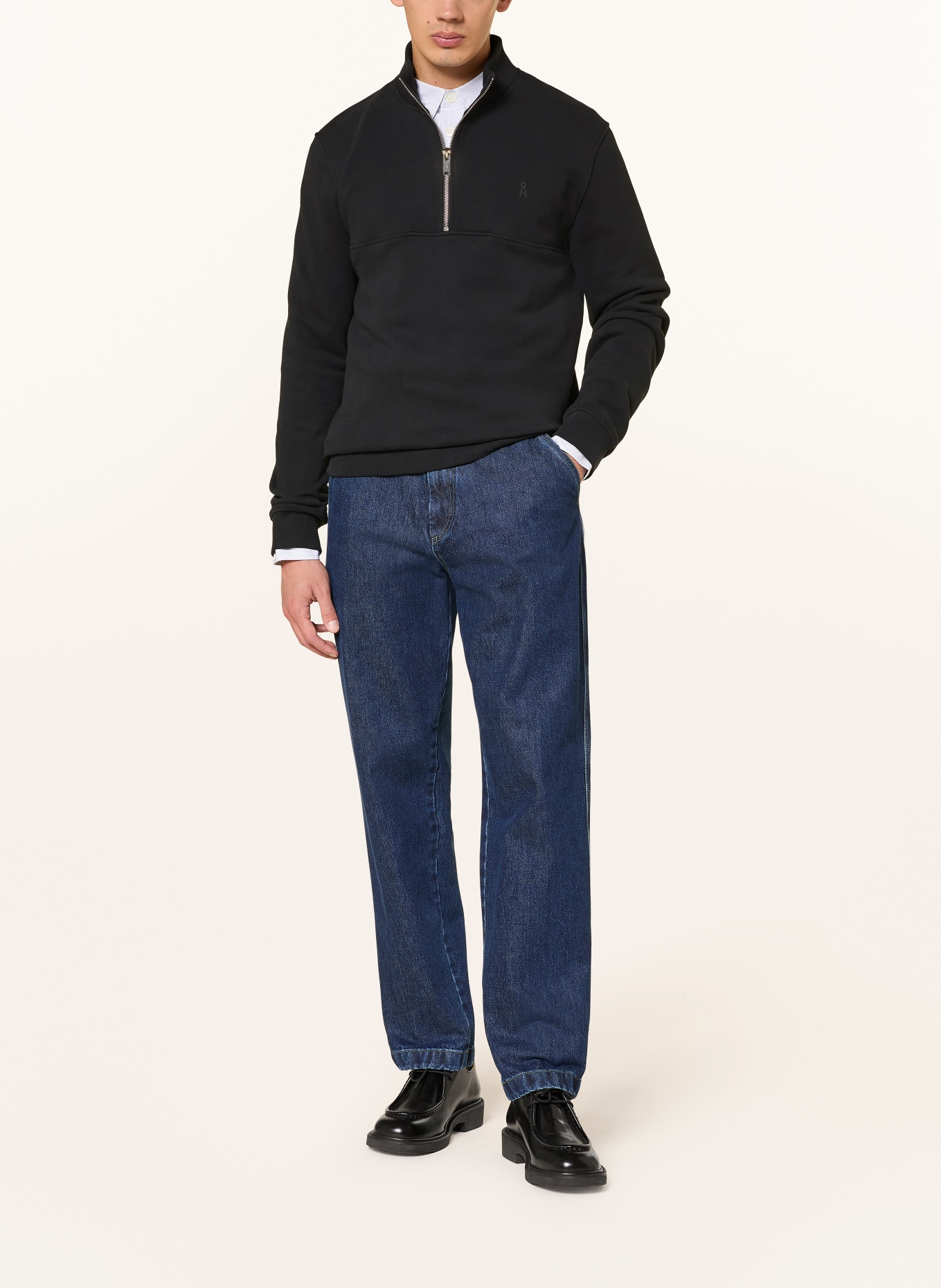 ARMEDANGELS Sweat-Troyer WAARLO: SCHWARZ