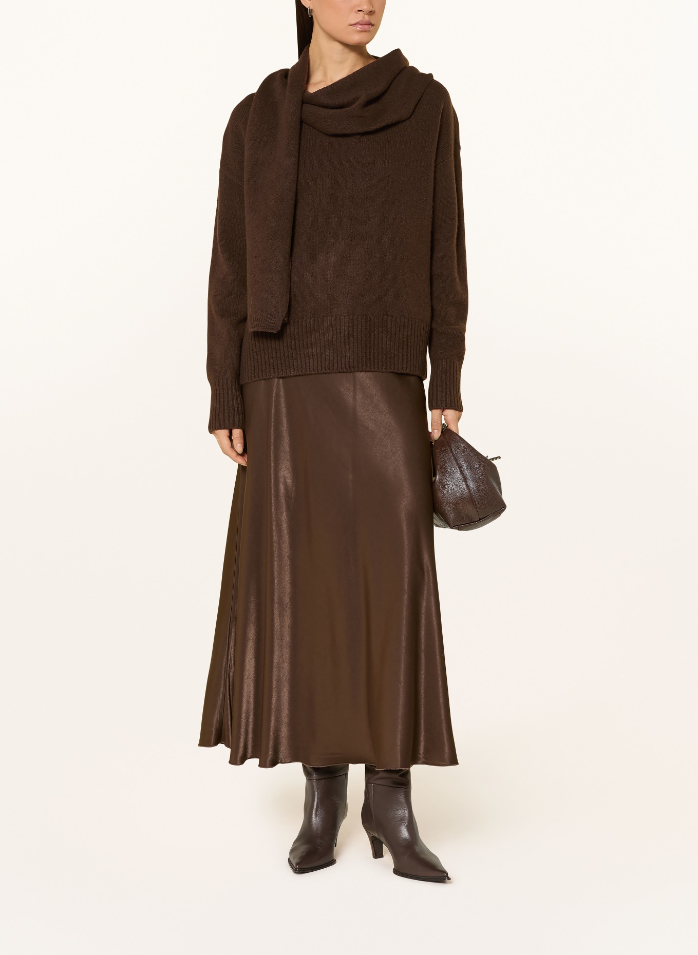 LeGer Studio Pullover HELGA: DUNKELBRAUN