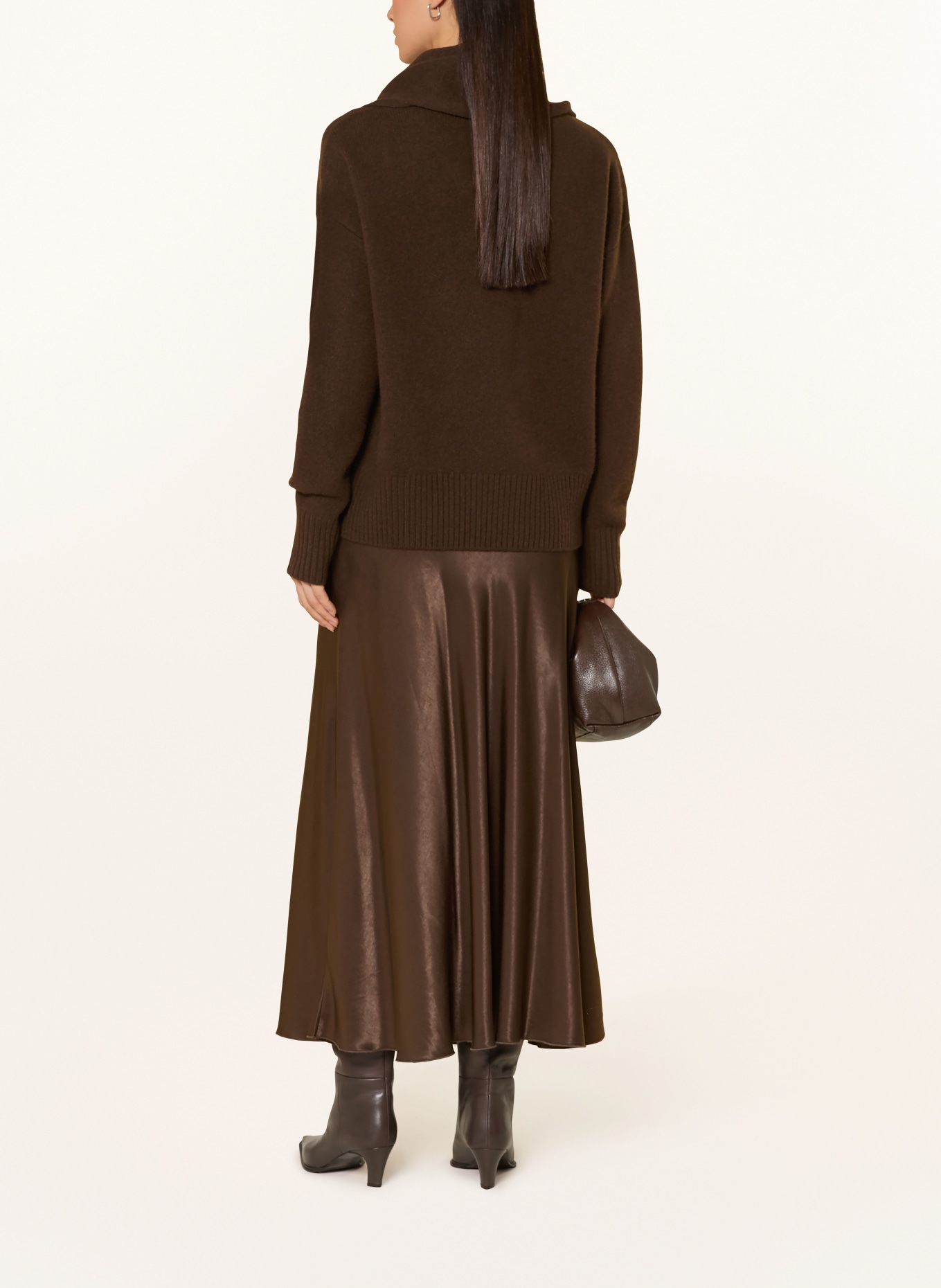 LeGer Studio Pullover HELGA: DUNKELBRAUN