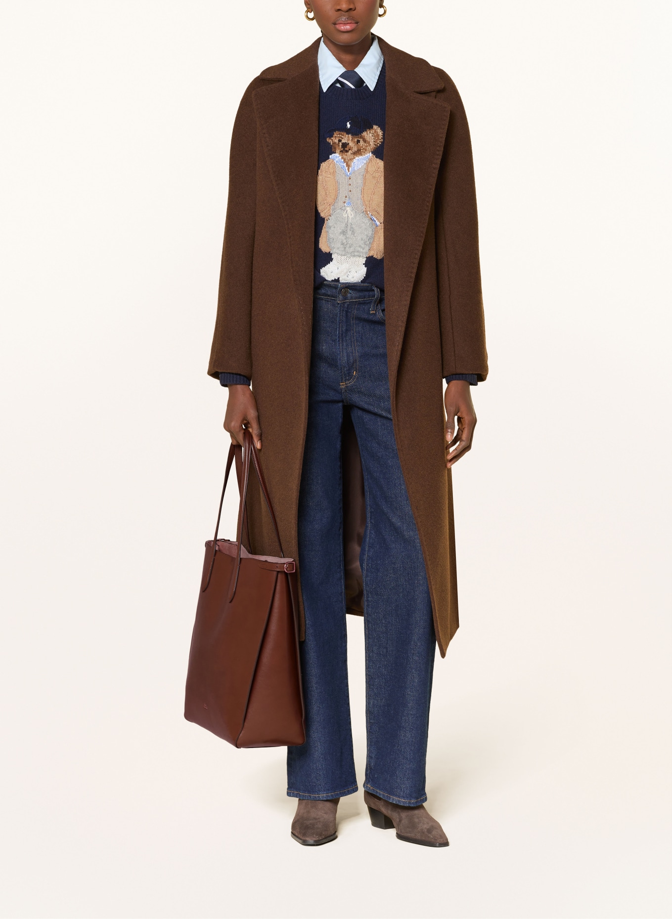 POLO RALPH LAUREN Shopper: DUNKELBRAUN / GOLD