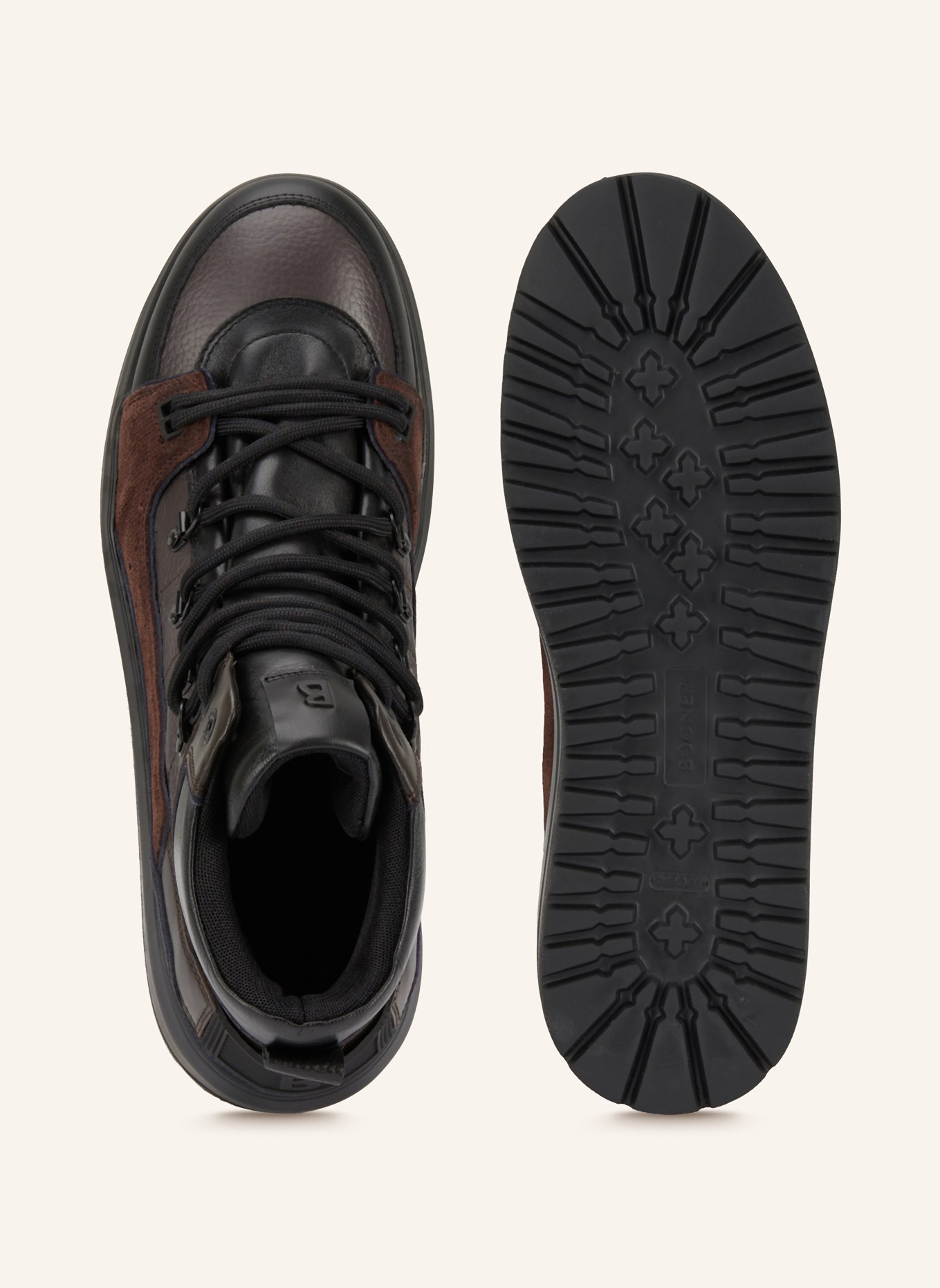 BOGNER Botki sznurowane ANTWERP: CZARNY / CIEMNOBRĄZOWY / GRANATOWY