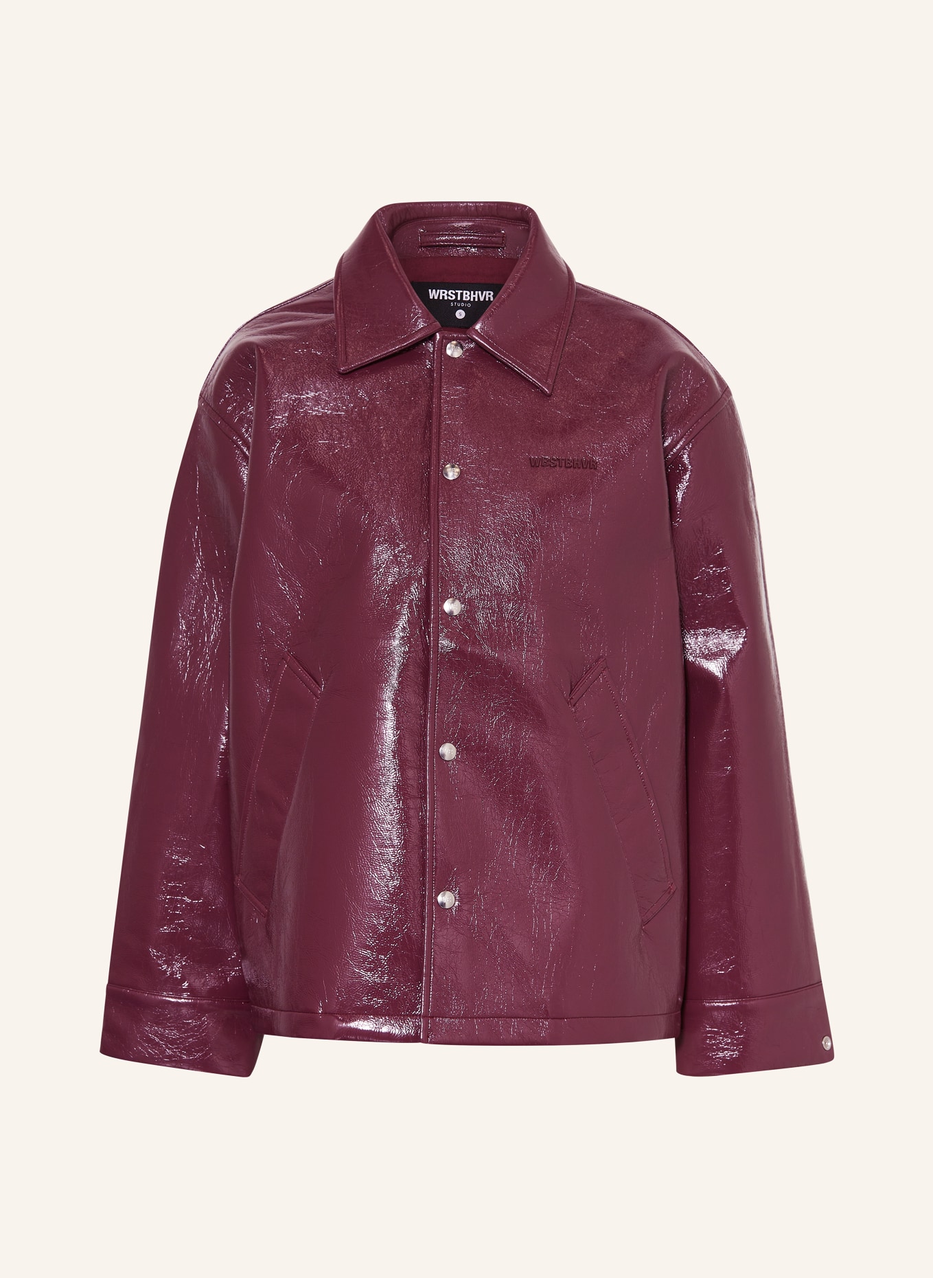 WRSTBHVR Jacke ZANETA in Lederoptik: DUNKELLILA