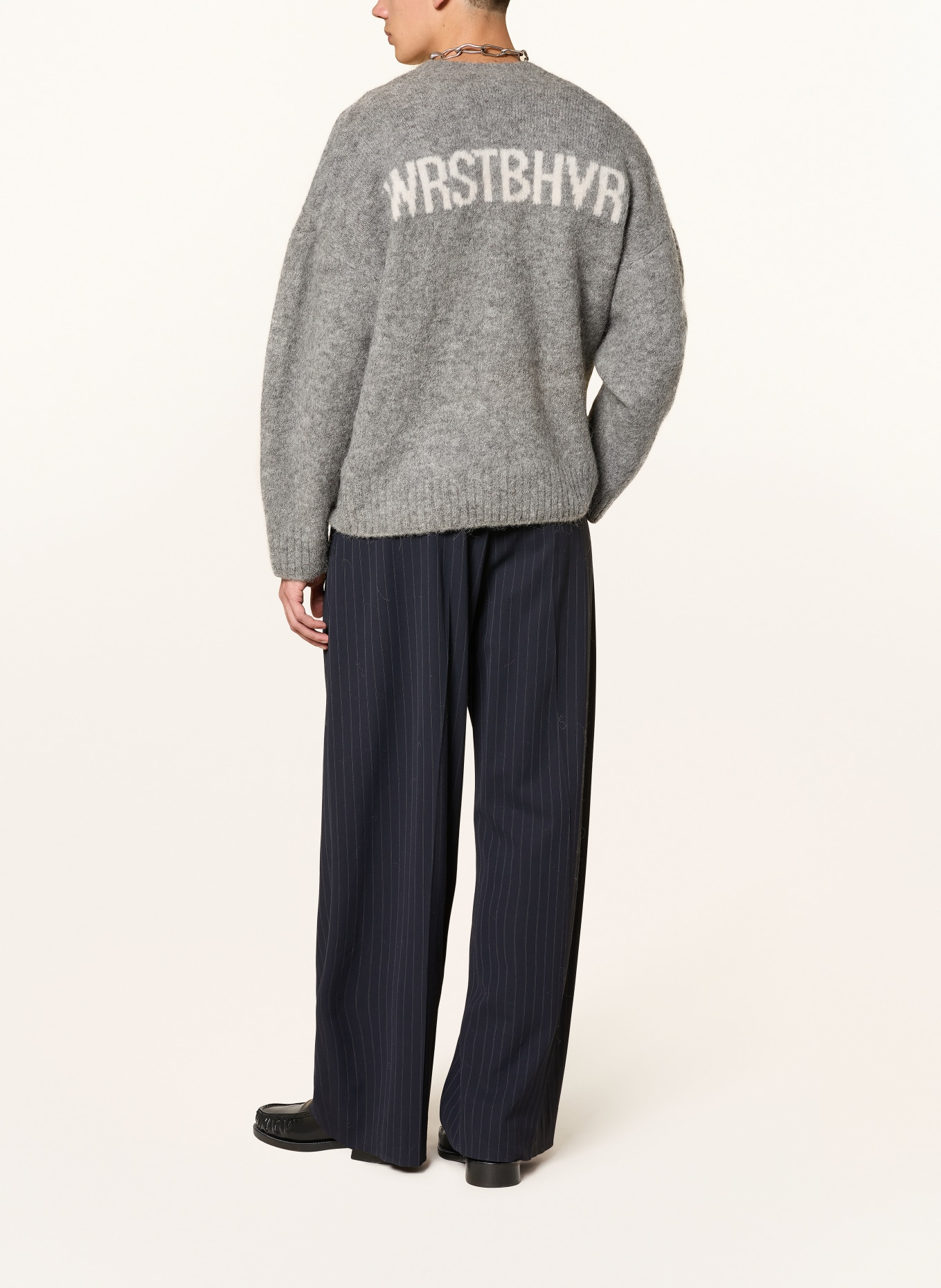 WRSTBHVR Strickjacke ENCI mit Alpaka: GRAU