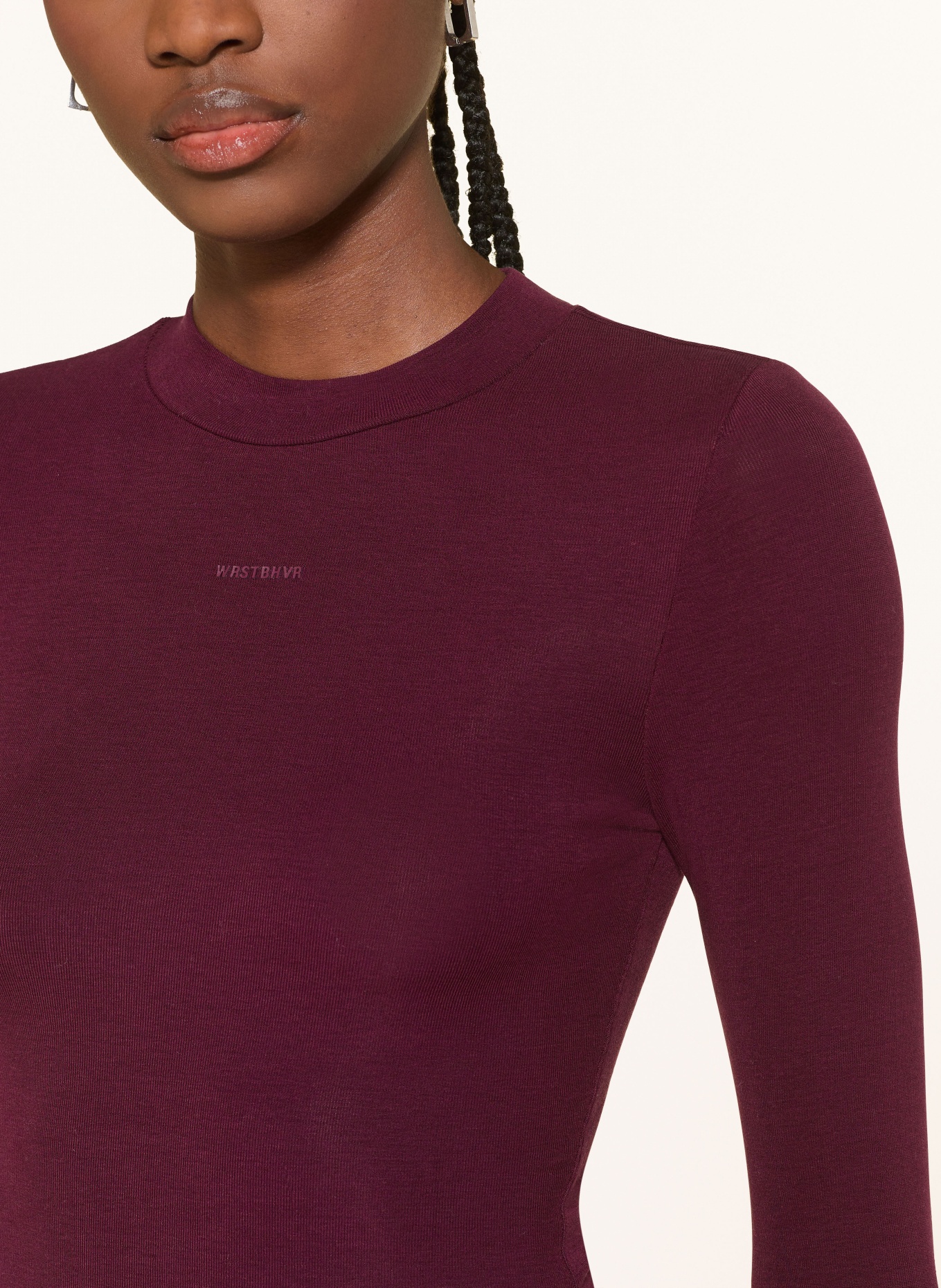WRSTBHVR AMBER long-sleeved shirt: DARK PURPLE