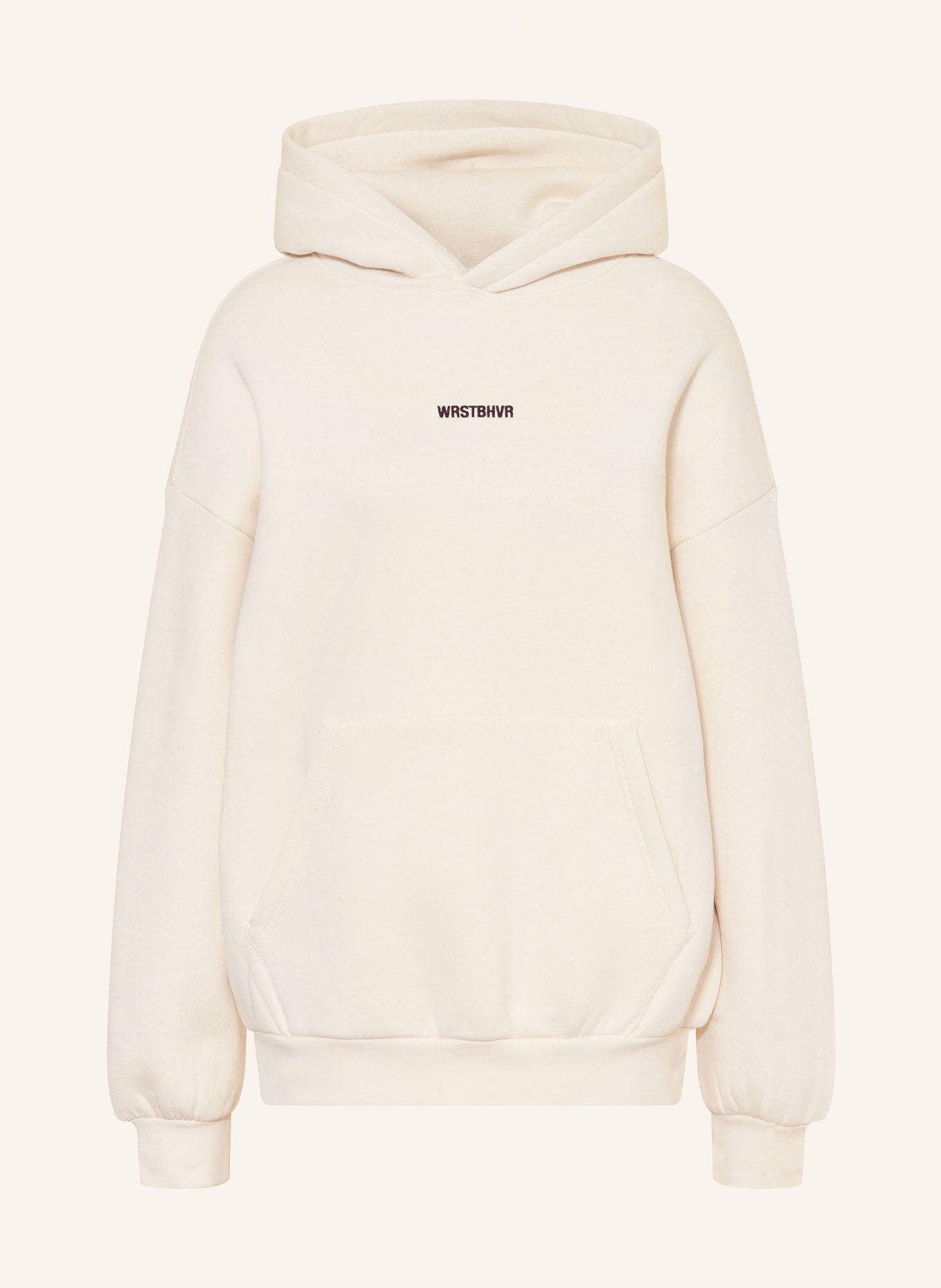 WRSTBHVR Oversized-Hoodie GARM V4: CREME