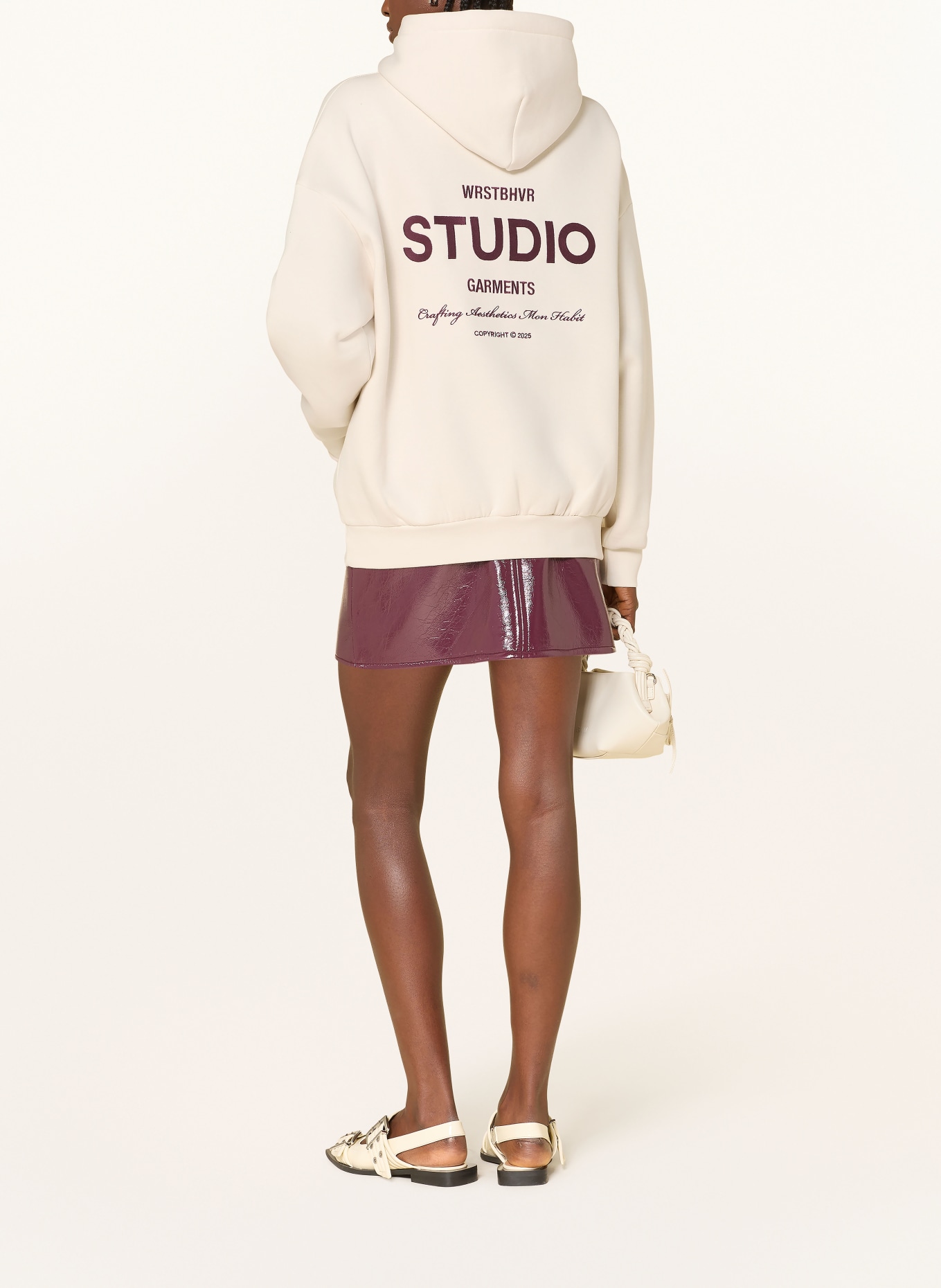 WRSTBHVR Oversized-Hoodie GARM V4: CREME