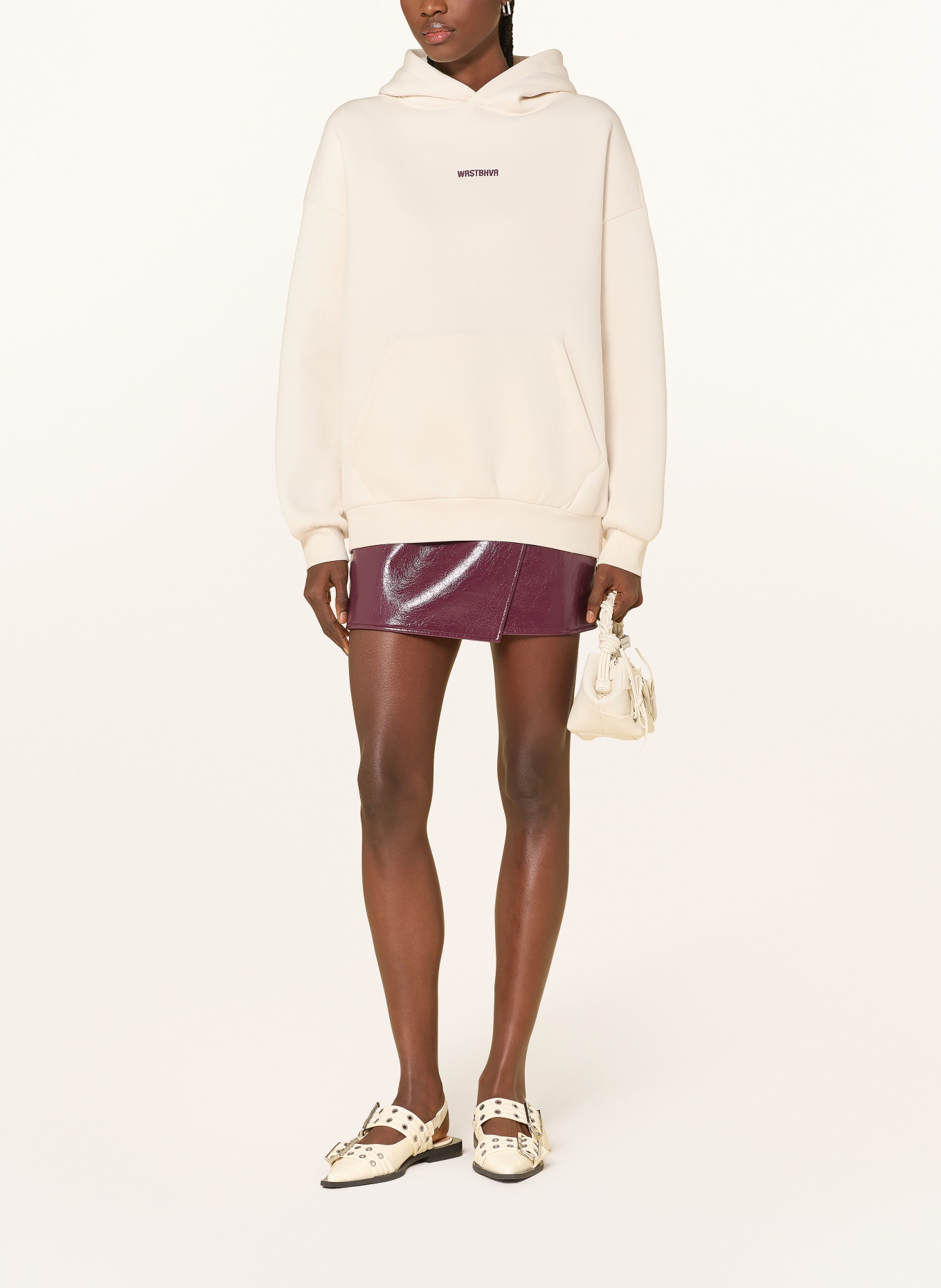 WRSTBHVR Oversized-Hoodie GARM V4: CREME