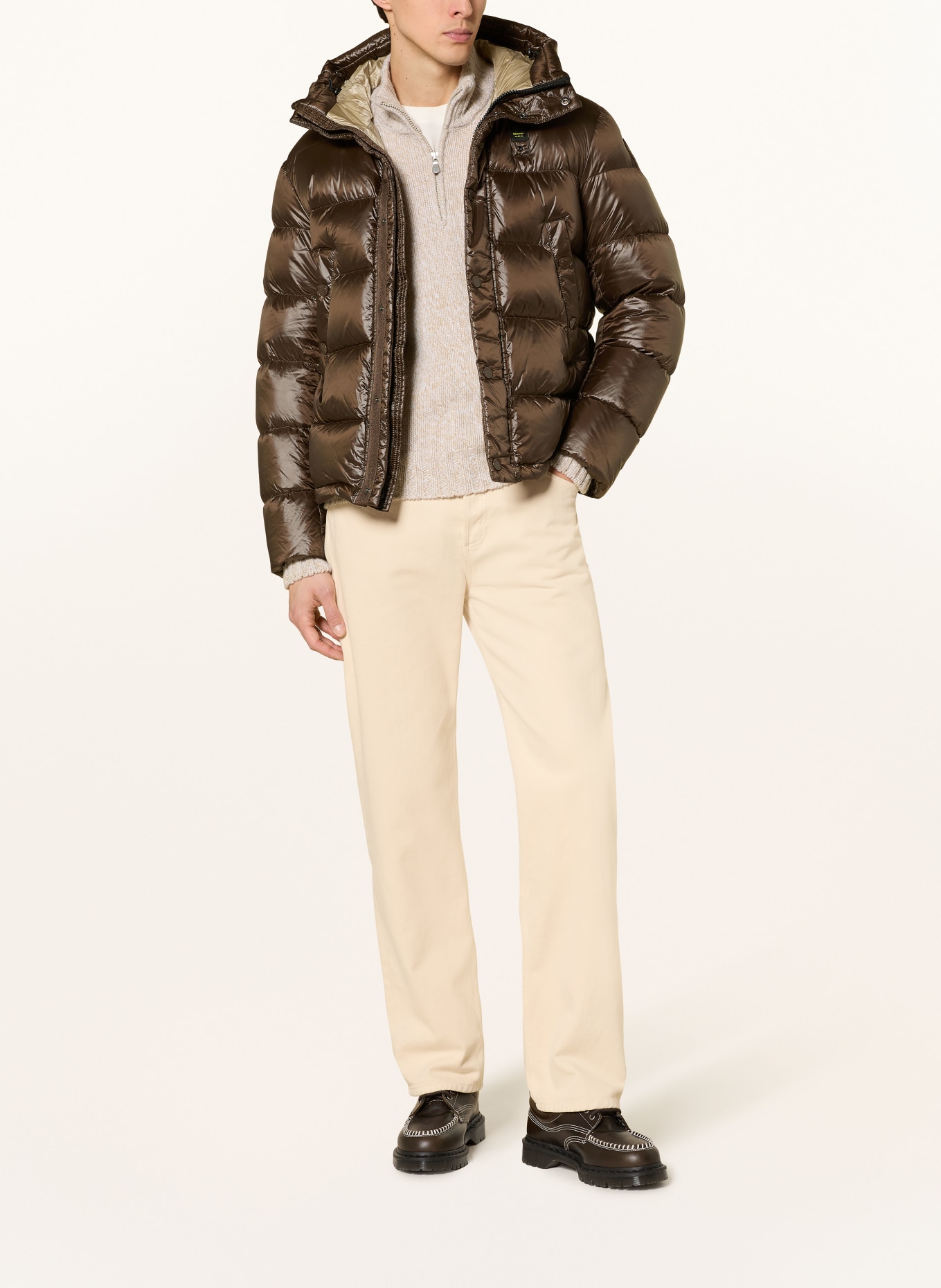 Blauer Daunenjacke CLIPPER: DUNKELBRAUN