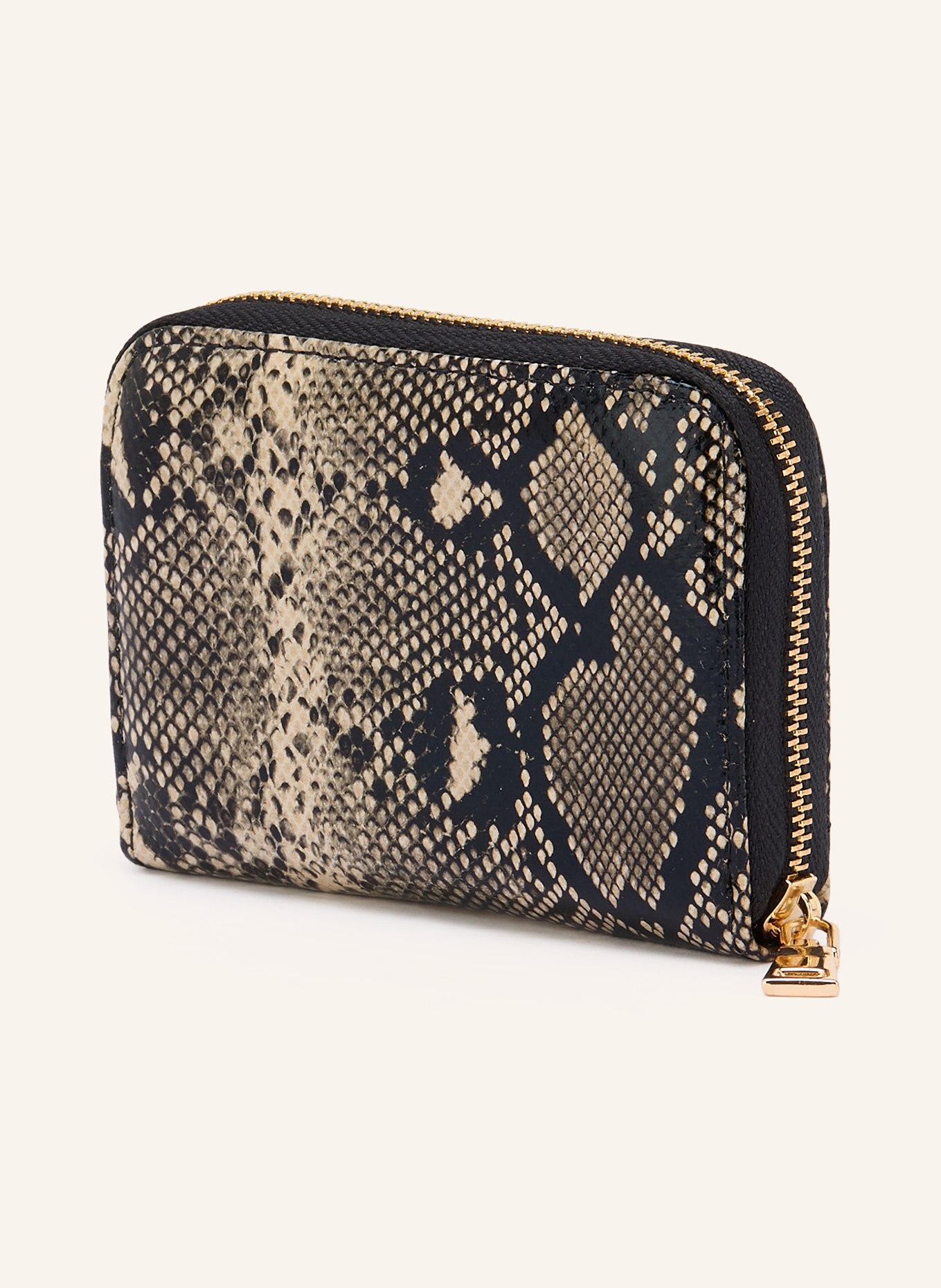 SEIDENFELT Portfel YLVA: CZARNY / ZŁOTY / KREMOWY