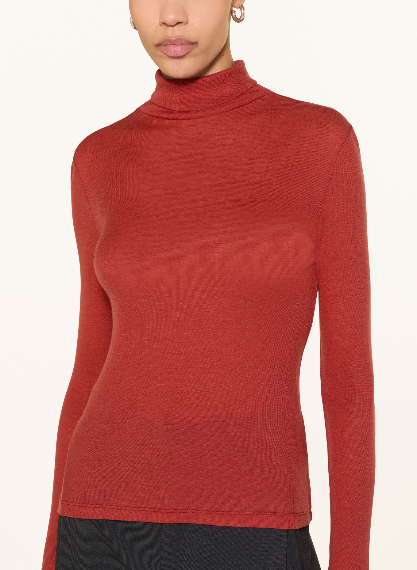 DRYKORN Rollkragenshirt ZERAFNE: DUNKELORANGE