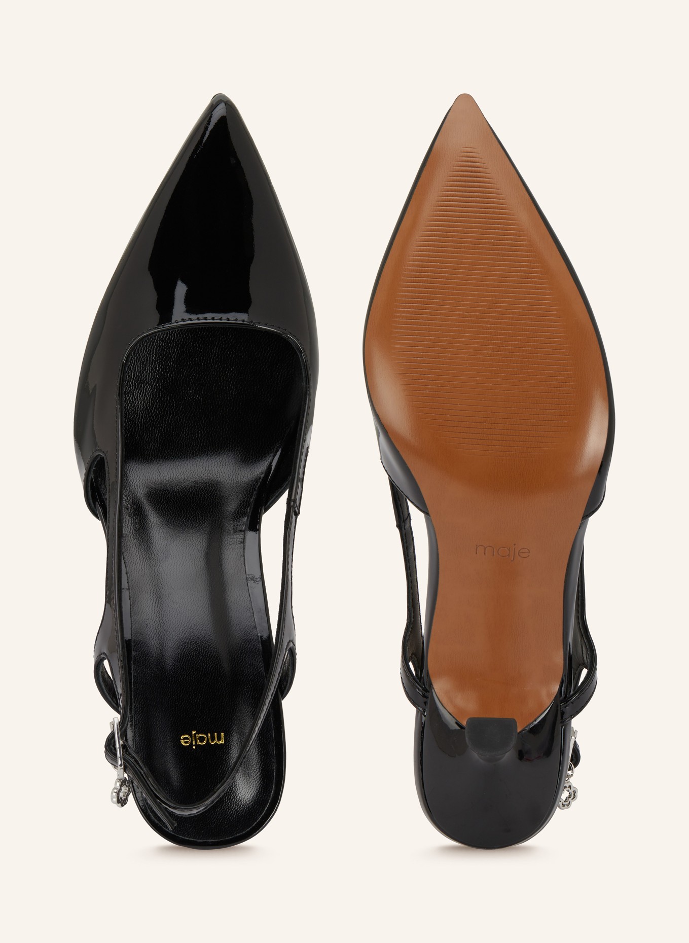 maje Slingpumps: SCHWARZ