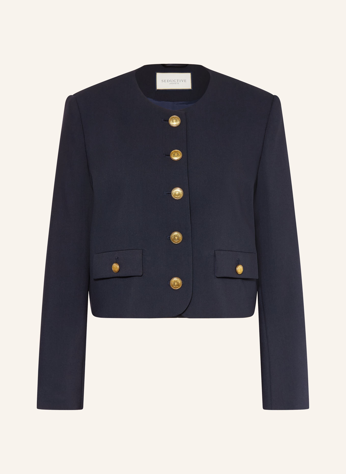 SEDUCTIVE Kastenjacke CATHERINE: DUNKELBLAU