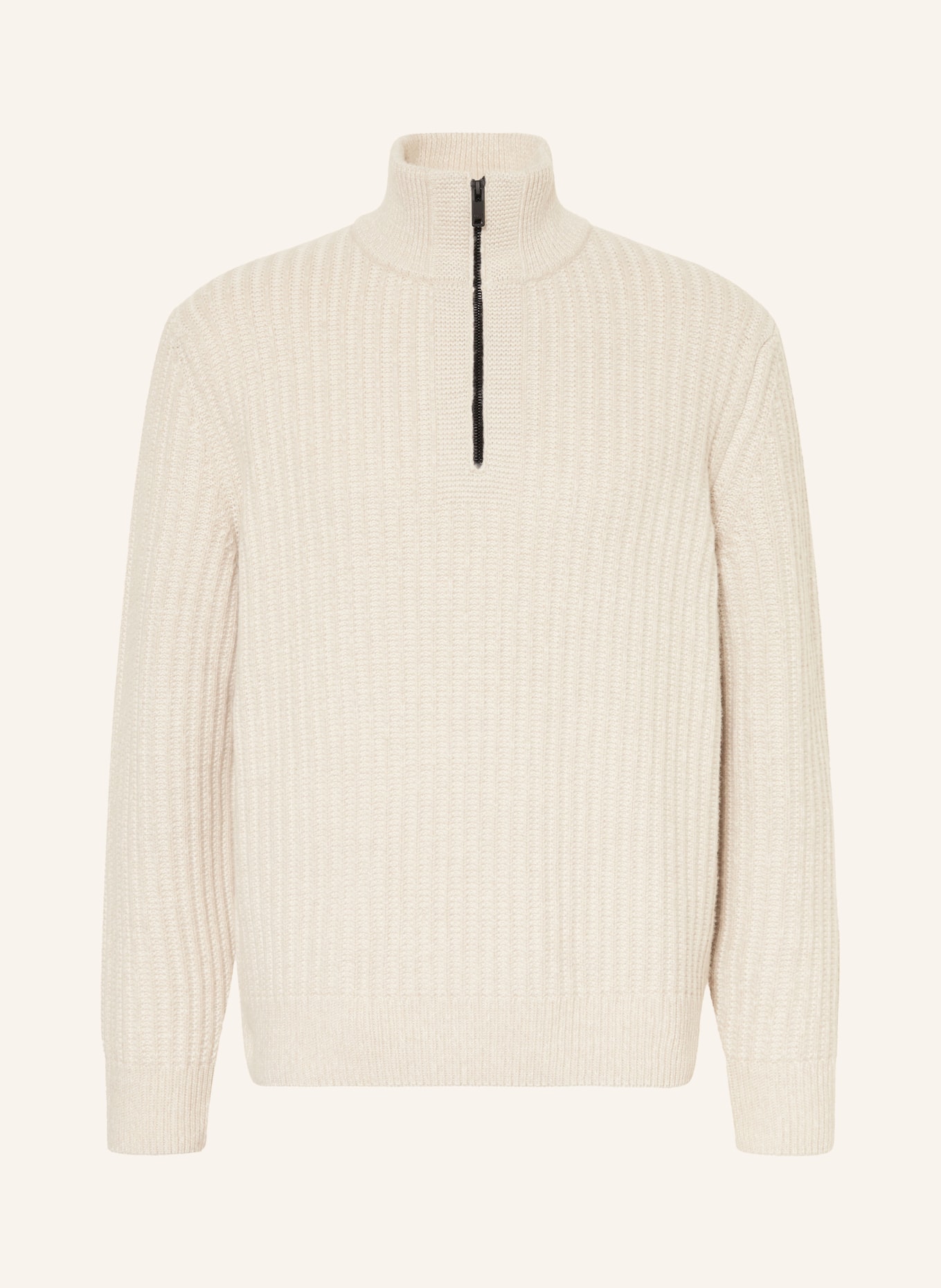 BOSS Half-zip sweater KWINTER: CREAM
